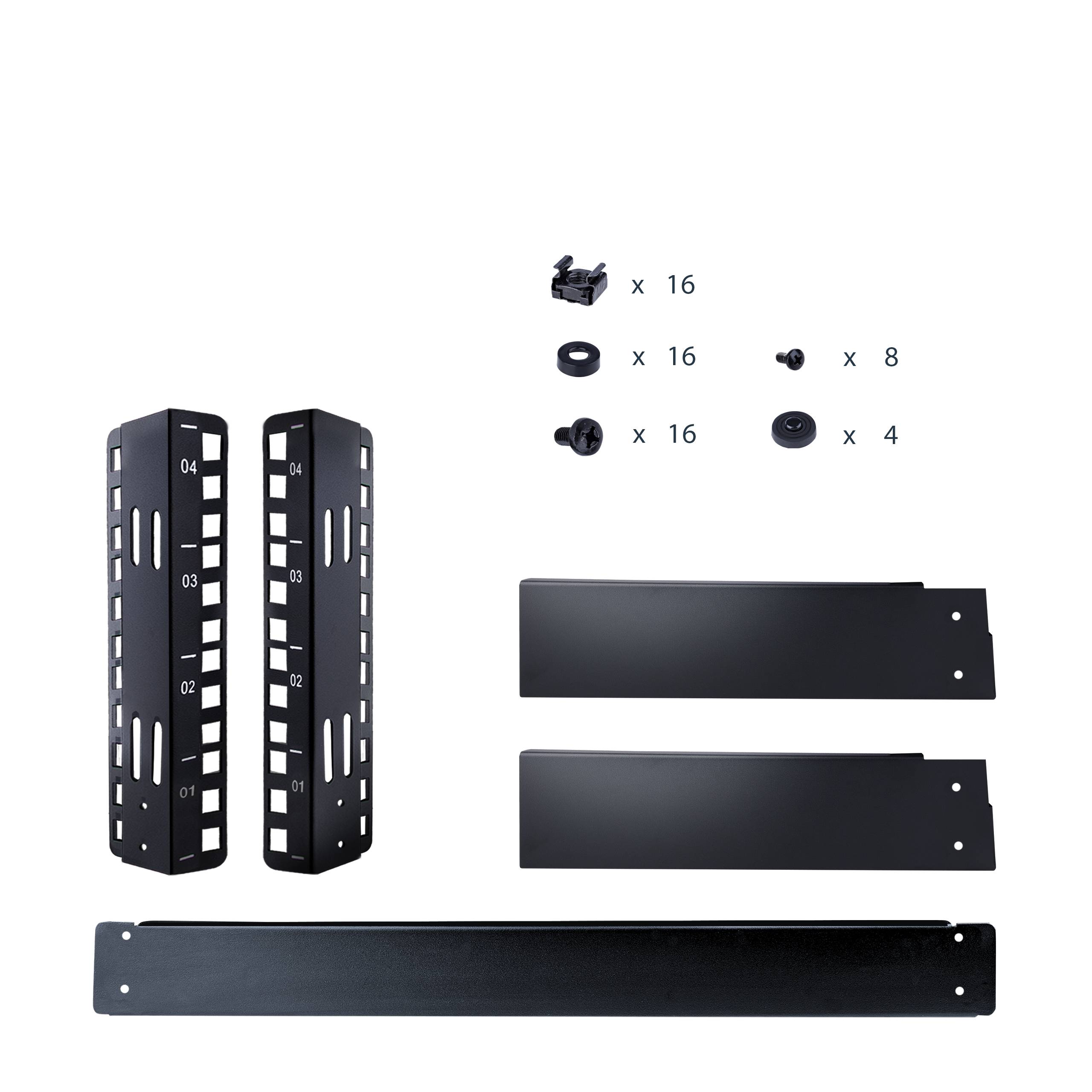 Rca Informatique - image du produit : 4U OPEN FRAME DESKTOP RACK - 2 POST - WEIGHT CAP. 66 LBS.