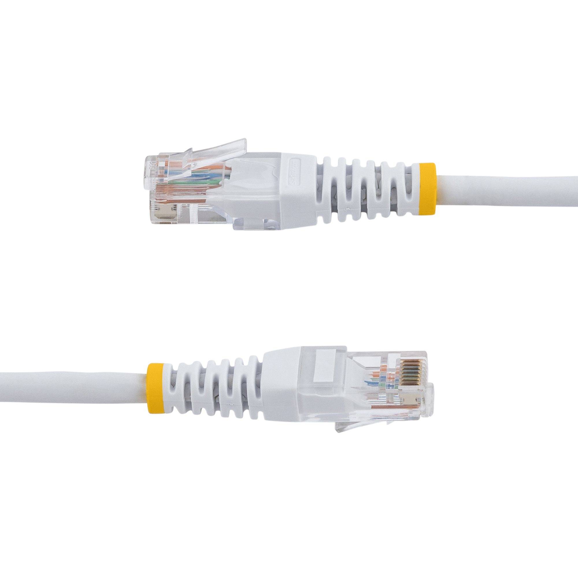 Rca Informatique - image du produit : CABLE PATCH UTP CAT5E BLANC MOULE