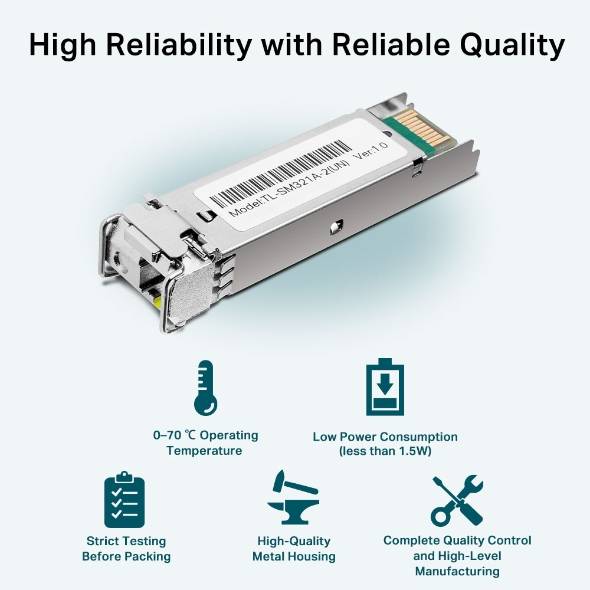 Rca Informatique - image du produit : 1G SINGLE-MODE WDM SFP MODULE BI-DIRECTIONAL