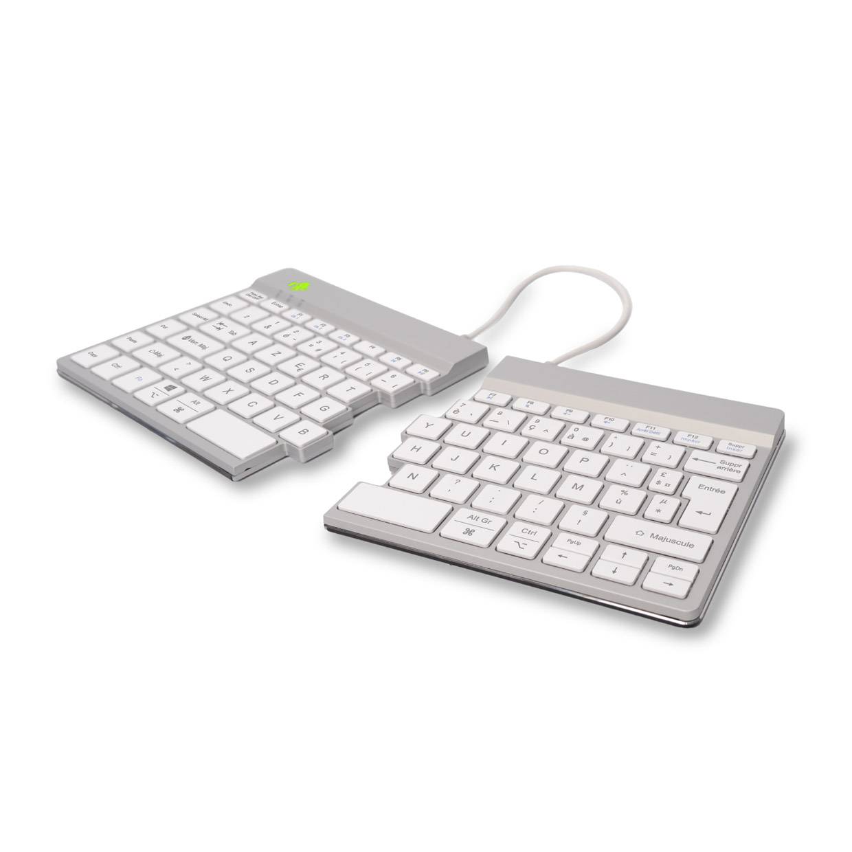 Rca Informatique - image du produit : R-GO SPLIT BREAK ERGONOMIC WHITE WIRELESS