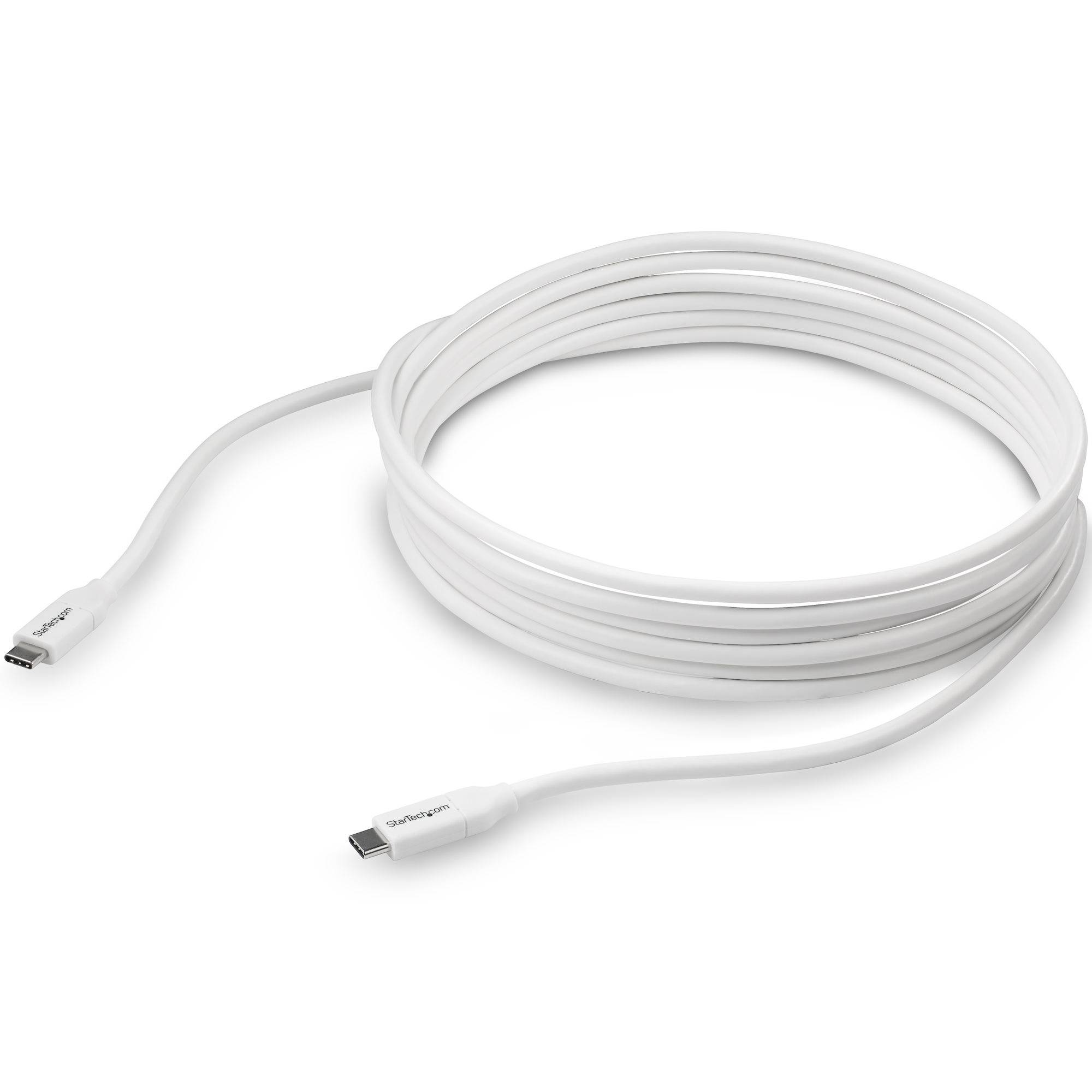 Rca Informatique - image du produit : 4M USB TYPE C CABLE WITH 5A PD-USB 2.0 - USB-IF CERTIFIED