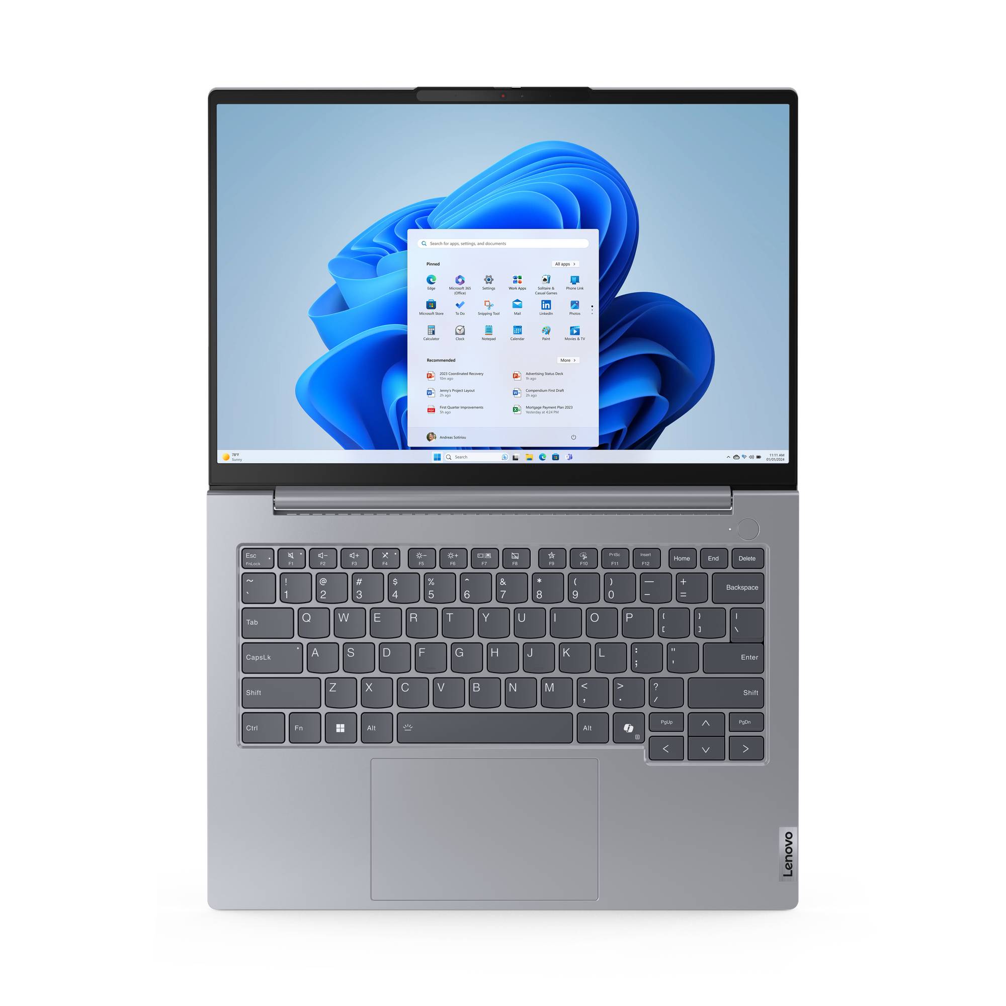 Rca Informatique - image du produit : THINKBOOK 14 ULTRA 7 155H 512GB 16GB 14IN NOOD W11P