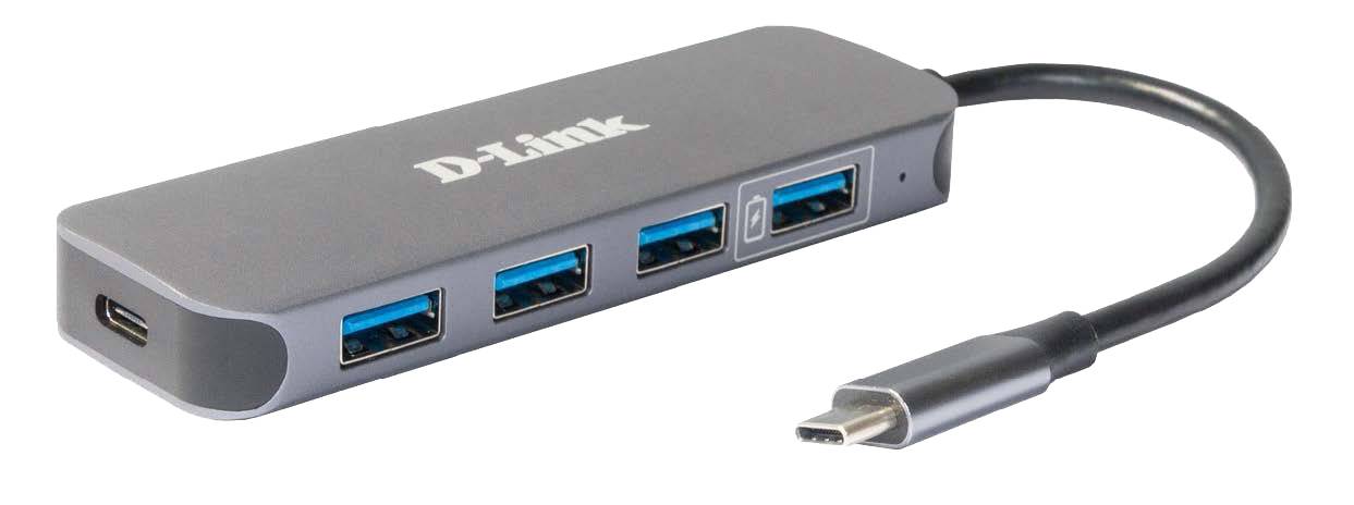 Rca Informatique - Image du produit : USB-C HUB TO 4 USB 3.0 PORTS WITH 60W USB-C POWER DELIVERY