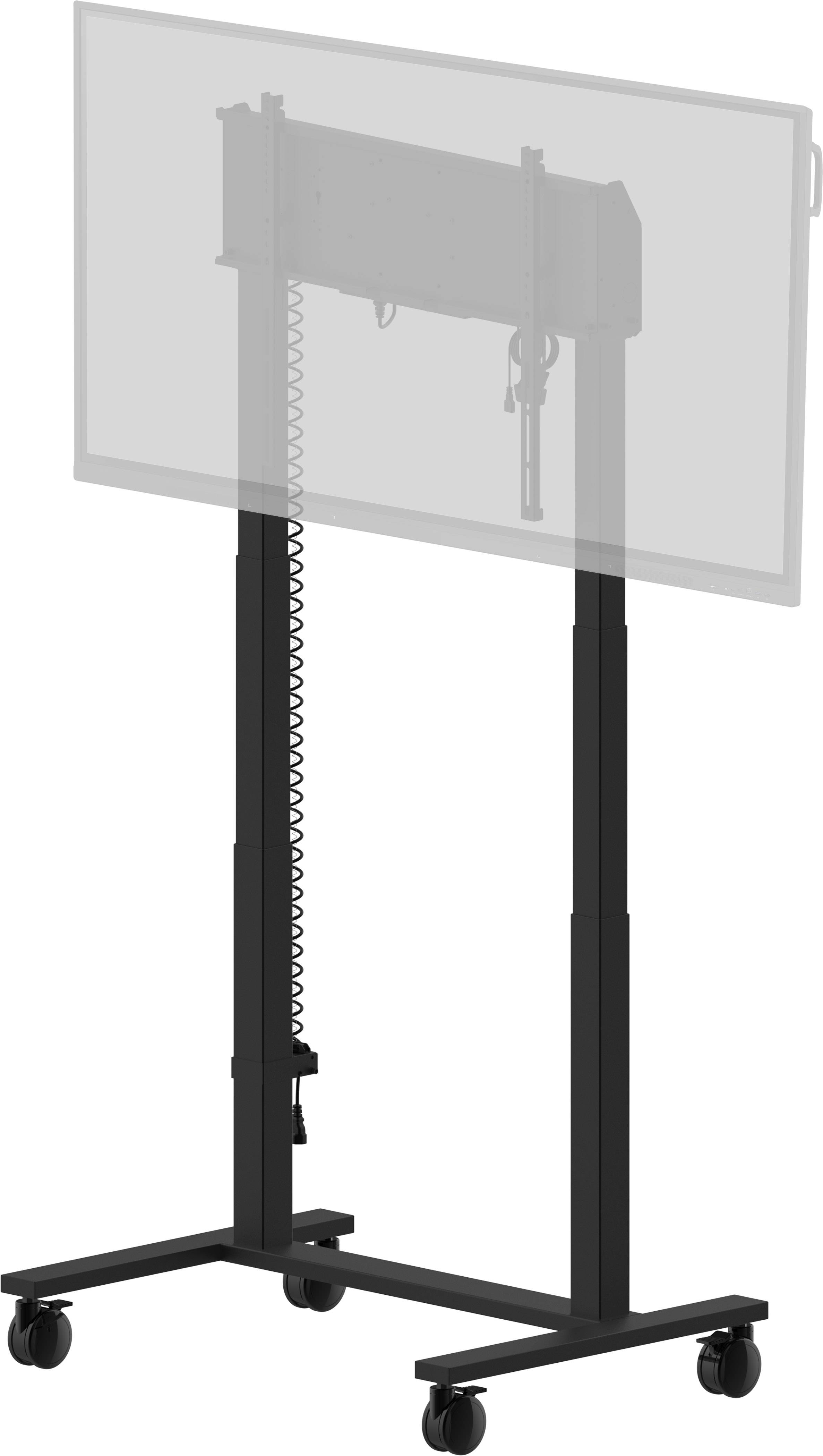 Rca Informatique - image du produit : ELECTRIC TWO-POST LIFT ON WHEELS FOR MONITORS UP TO 98IN 1