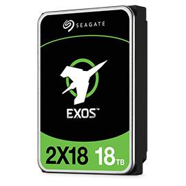 Rca Informatique - image du produit : EXOS 2X18 18TB SAS 3.5IN 7200RPM 512E/4KN