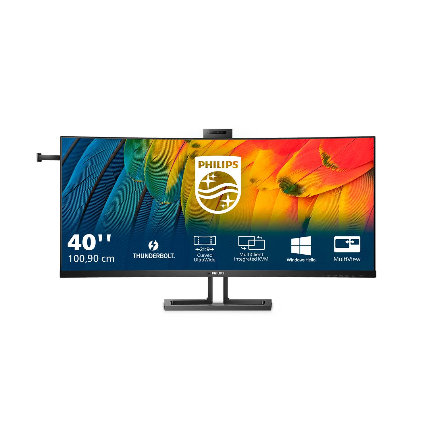 Rca Informatique - image du produit : 40B1U6903CH/00 40IN CURV IPS 5K 450CD/2HDMI/DP/4USB/USB-C/HAS