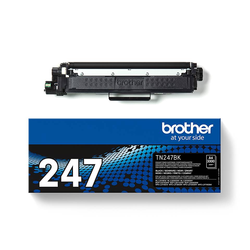 Rca Informatique - image du produit : TN-247BK JUMBO TONER BLACK 3K P F/ DCP-L3510CDW L3550CDW