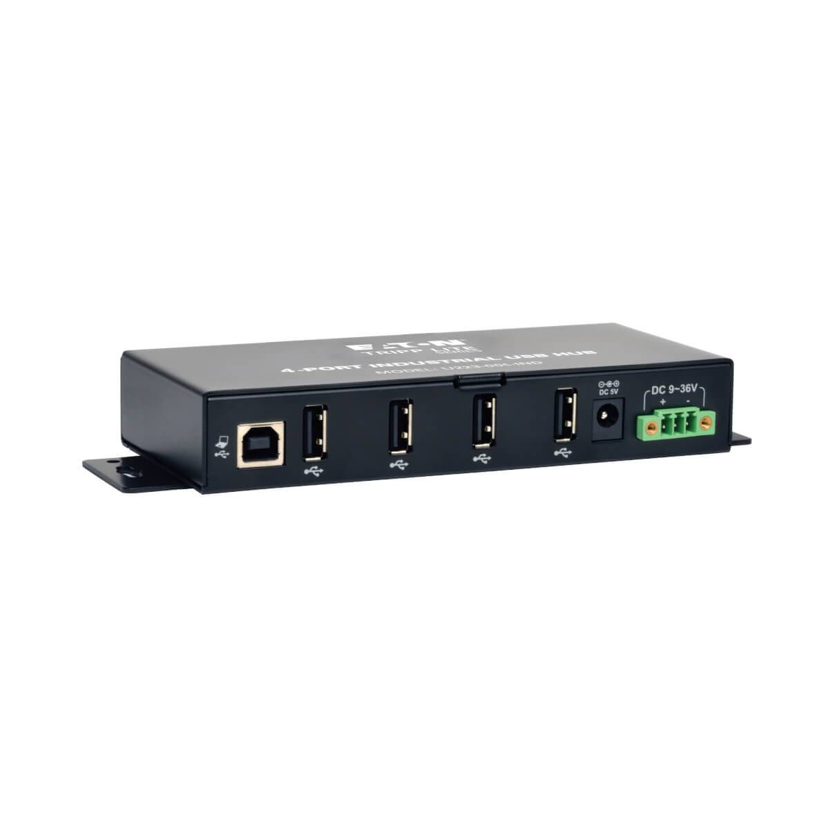 Rca Informatique - image du produit : 4-PORT USB HUB INDUSTRIAL METAL