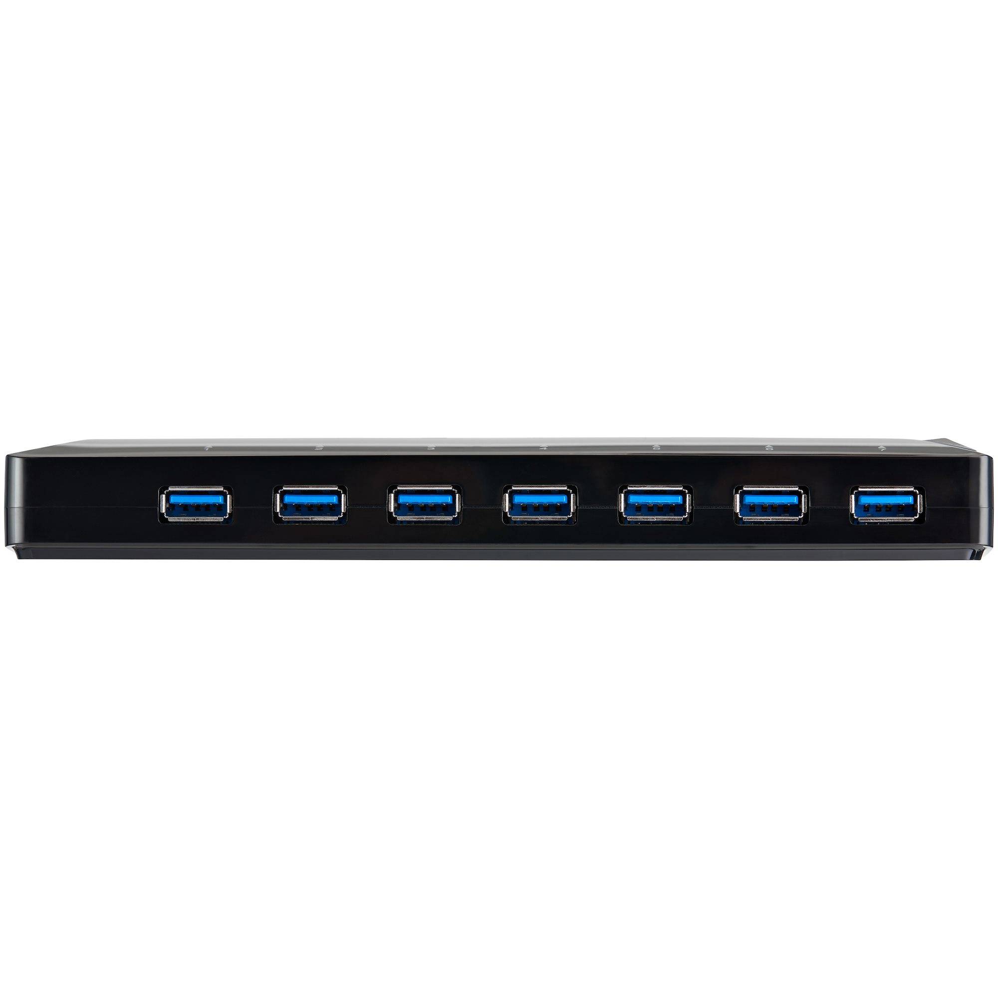 Rca Informatique - image du produit : HUB USB 3.0 7 PORTS PLUS 2 PORT DEDIES A LA CHARGE DE 24 A