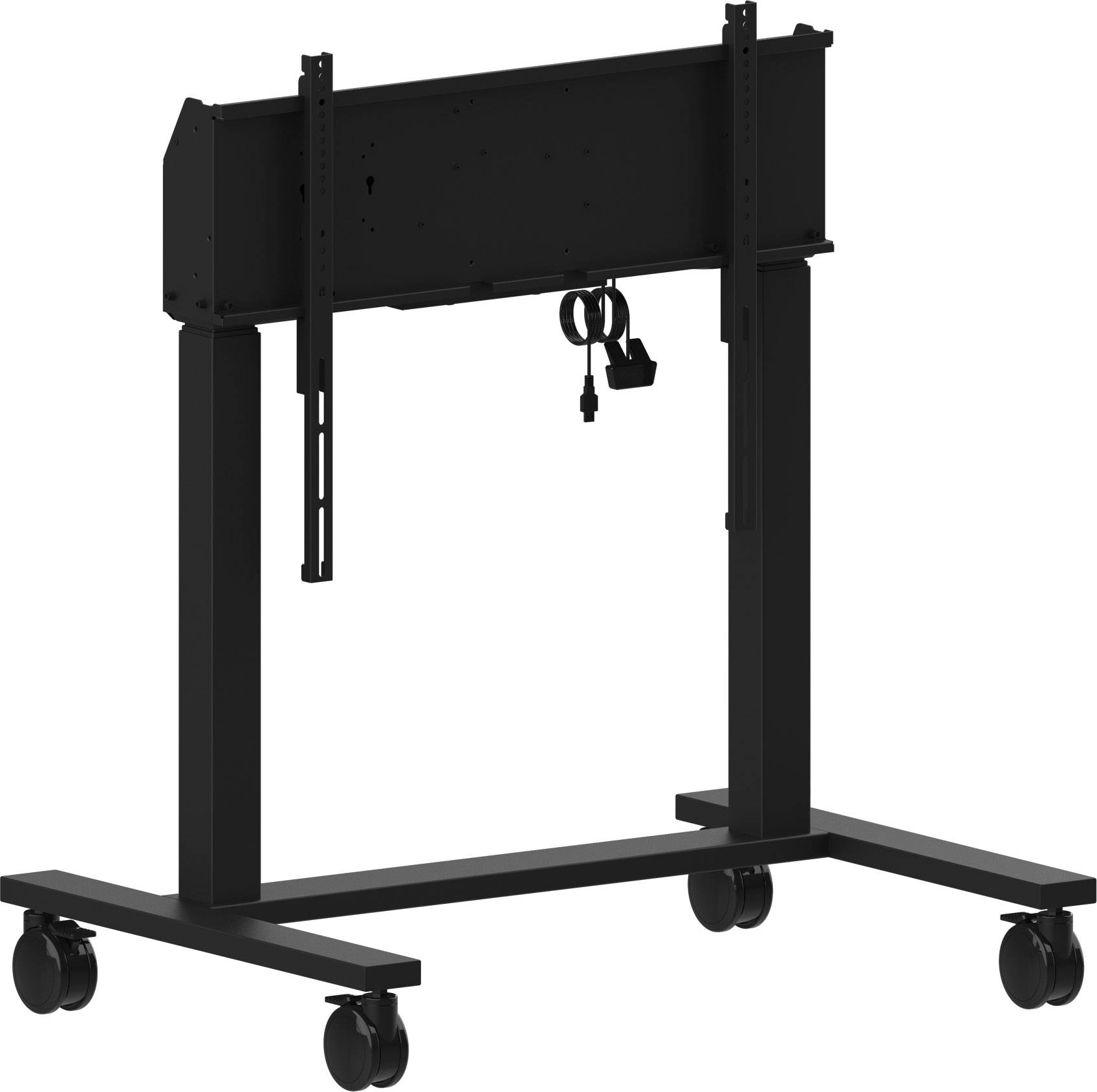 Rca Informatique - image du produit : ELECTRIC TWO-POST LIFT ON WHEELS FOR MONITORS UP TO 98IN 1