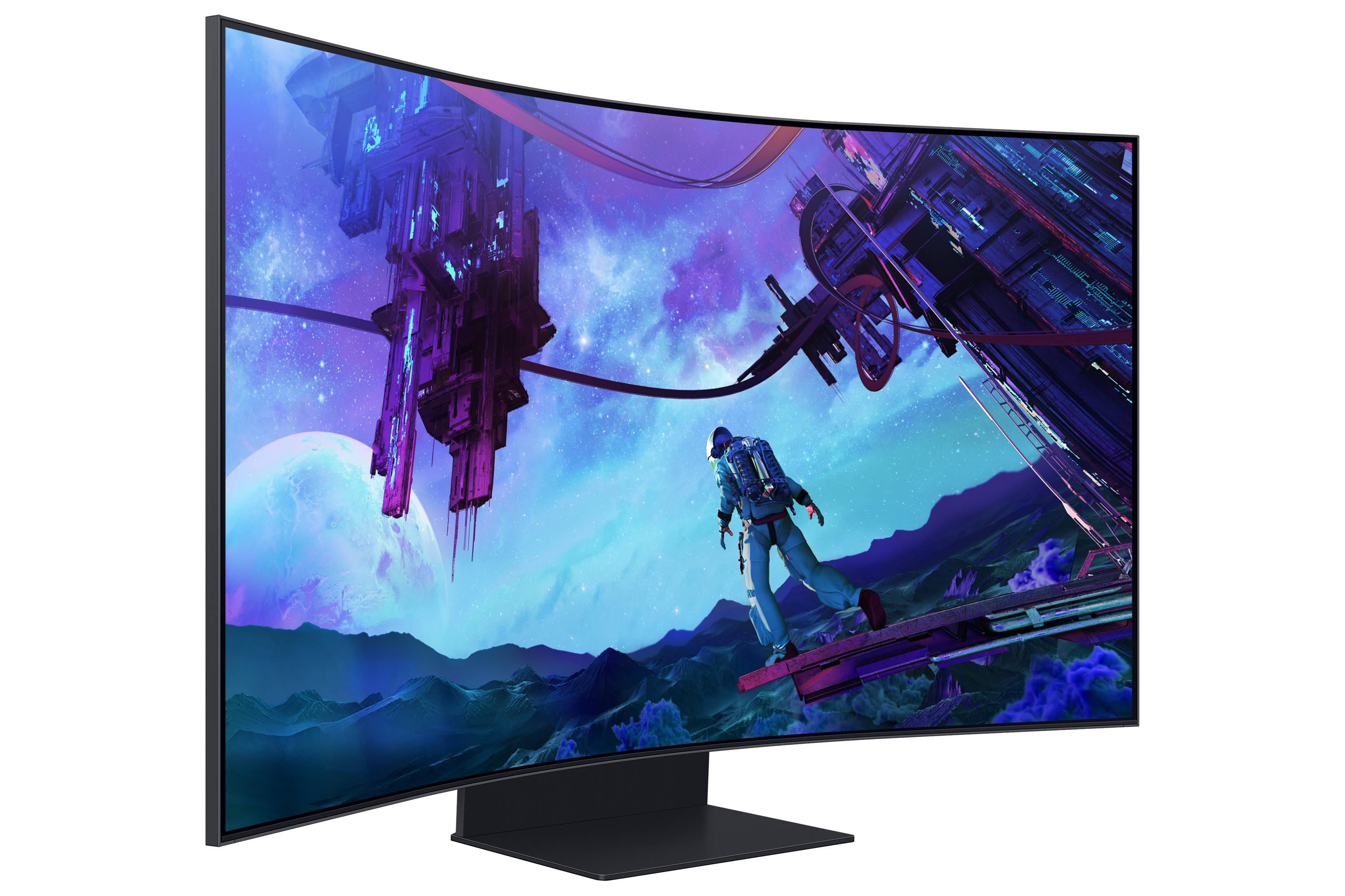 Rca Informatique - image du produit : SAMSUNG ODYSSEY ARK G970NU 55IN 16:9 CURVED (1000R) MINILED (105