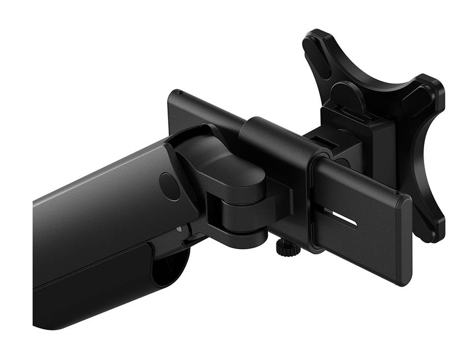 Rca Informatique - image du produit : NEXT ONE SL DESK MOUNT DOUBLE DISPLAY SLIDING VESA BLACK