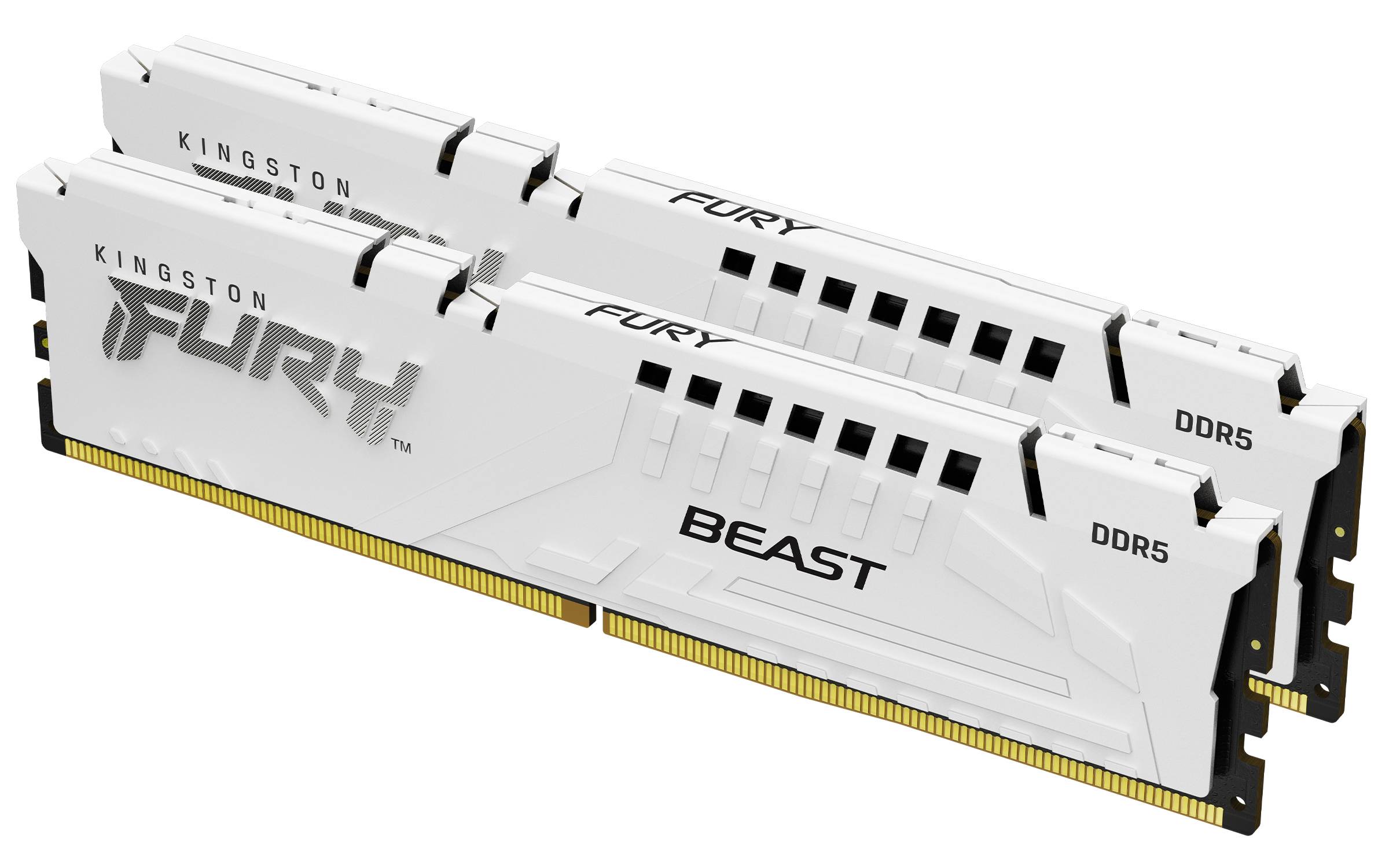 Rca Informatique - Image du produit : 64GB DDR5-6000MT/S CL40 DIMM (KIT OF 2) FURY BEAST WHITE XMP