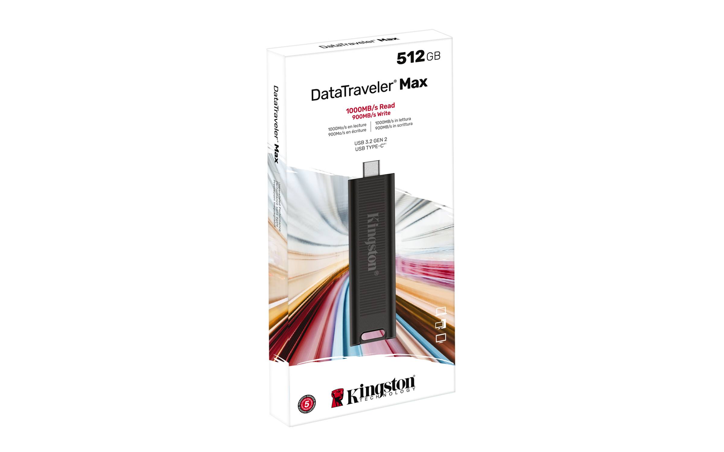 Rca Informatique - image du produit : 512GB USB 3.2 DATATRAVELER MAX GEN 2