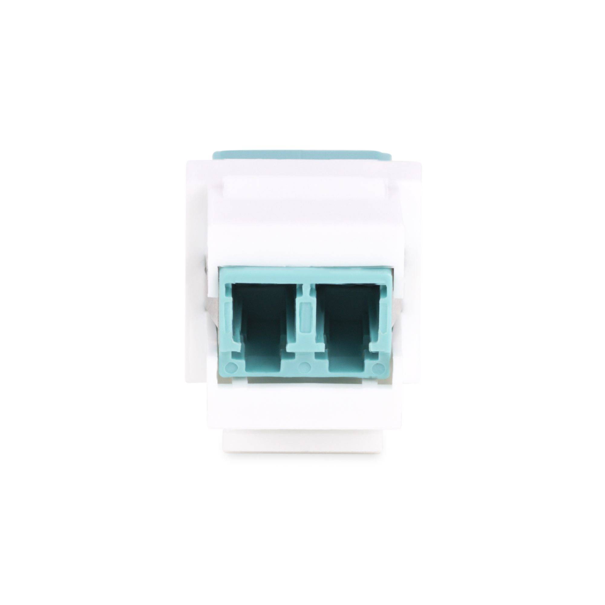 Rca Informatique - image du produit : LC TO LC COUPLER KEYSTONE JACK LC/LC FIBER KEYSTONE COUPLER