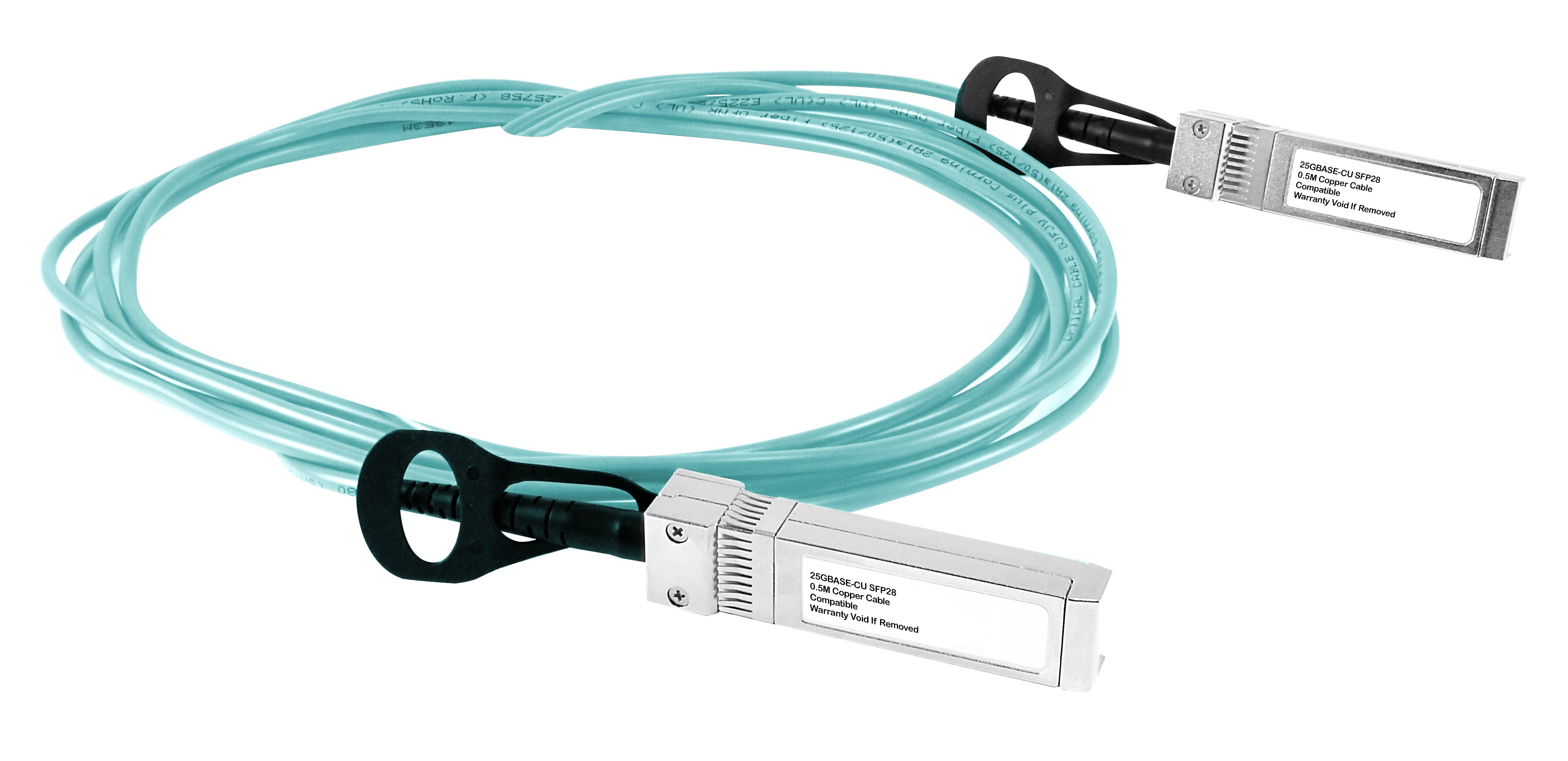 Rca Informatique - Image du produit : Q28-Q28 100GBE ACTIVE OPTICAL CABLE DELL NETWORKING COMPATIBLE