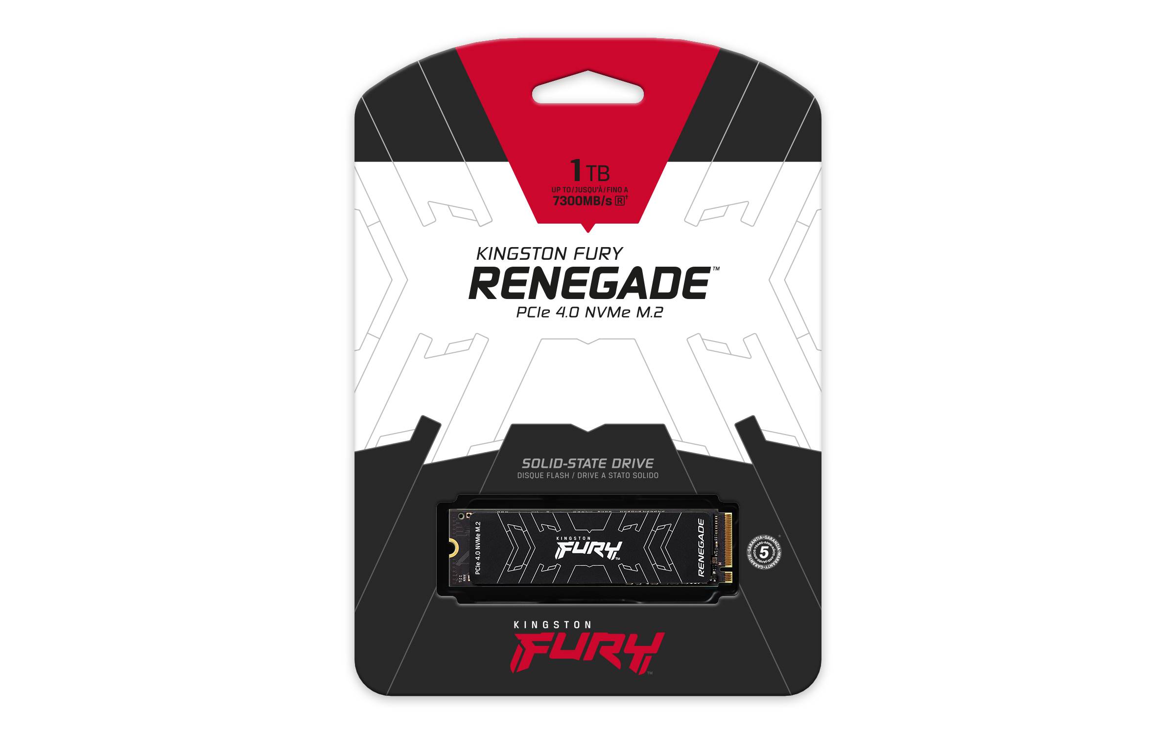 Rca Informatique - image du produit : 1000G FURY RENEGADE M.2 2280 PCIE 4.0 NVME SSD