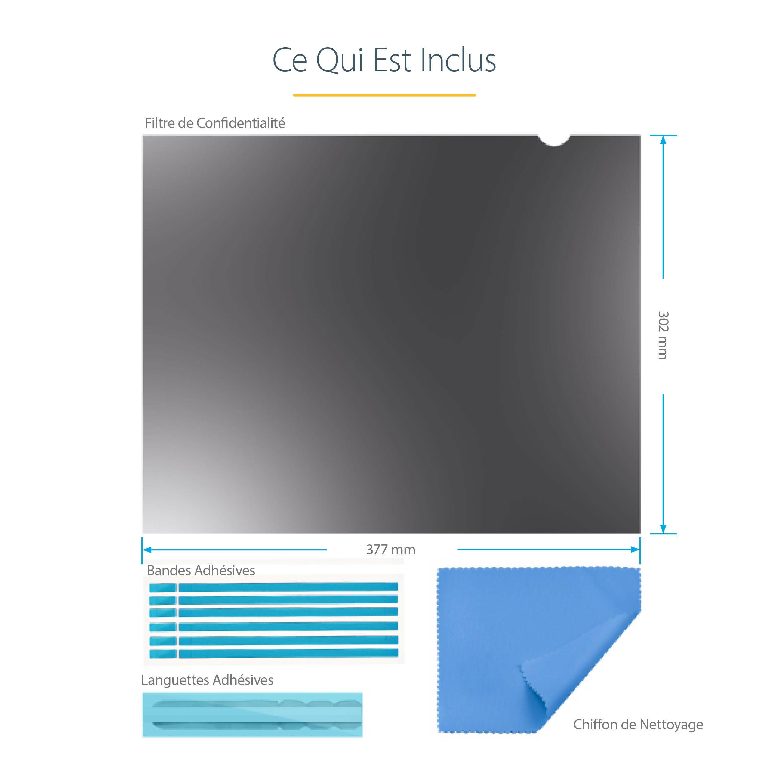 Rca Informatique - image du produit : 19IN MONITOR PRIVACY FILTER - COMPUTER PRIVACY SCREEN/PROTECTO