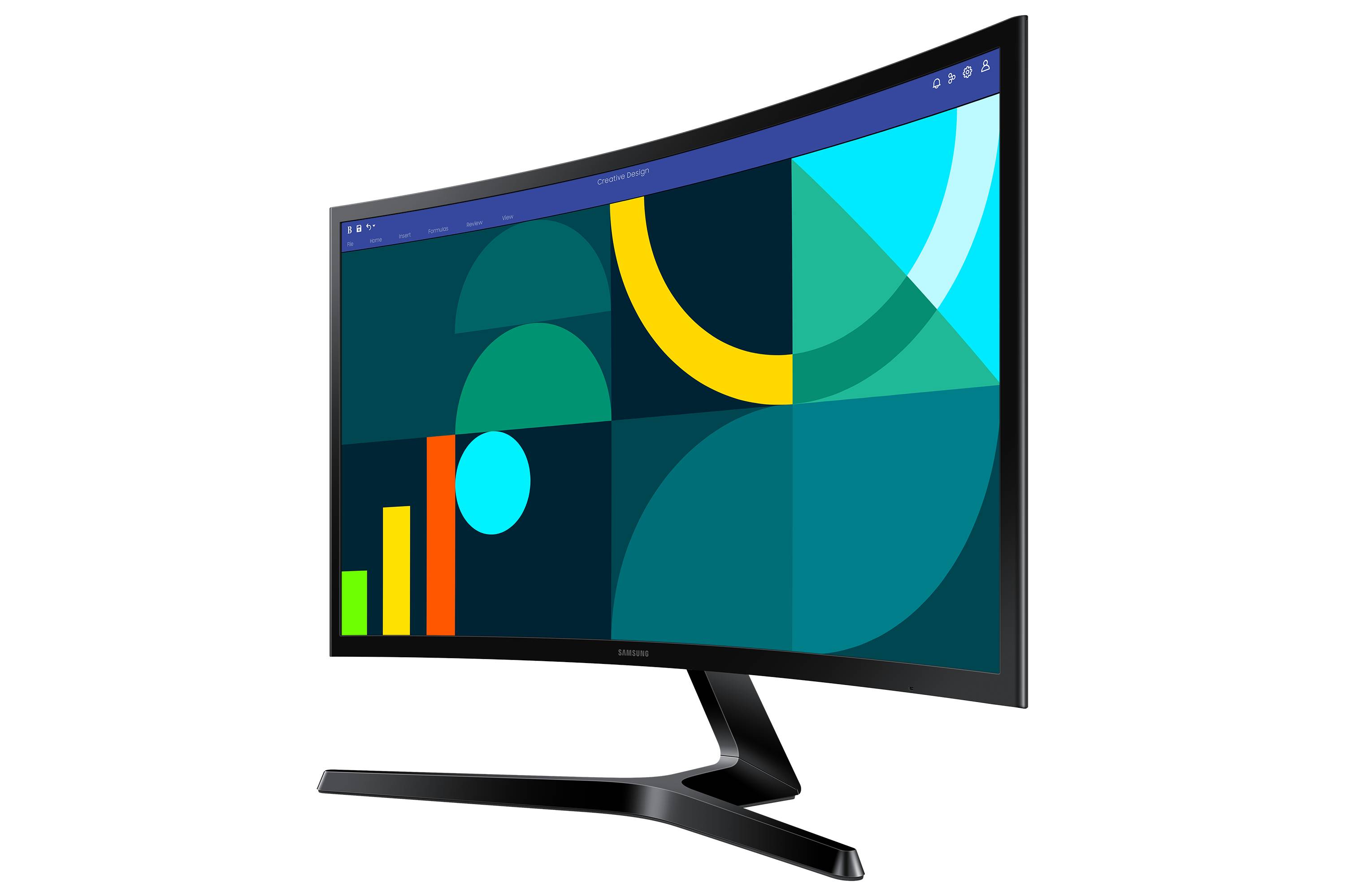 Rca Informatique - image du produit : S24D366GAU 24IN 1800R FHD 1920X1080 100HZ VA 4MS 1800R 250