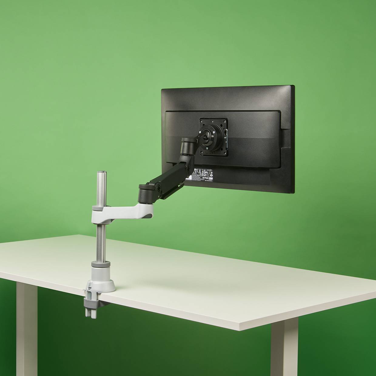 Rca Informatique - image du produit : R-GO CAPARO 4 MONITOR ARM GAS SPRING/3-9 KG/DYNAMIC/SILVER