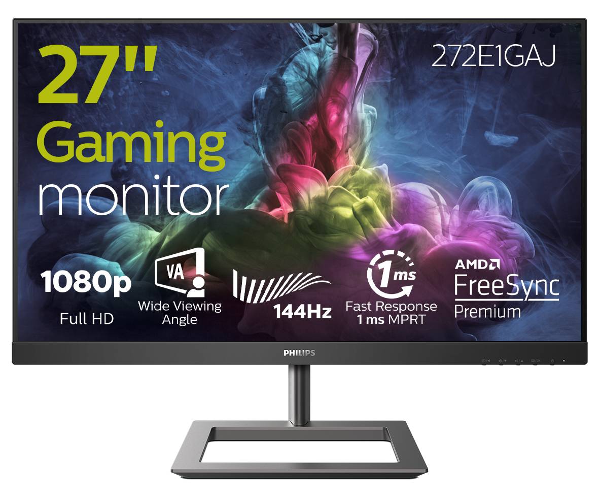 Rca Informatique - image du produit : 272E1GAJ/00 27IN VA FHD 144HZ 350CD/4MS/HDMI/DP