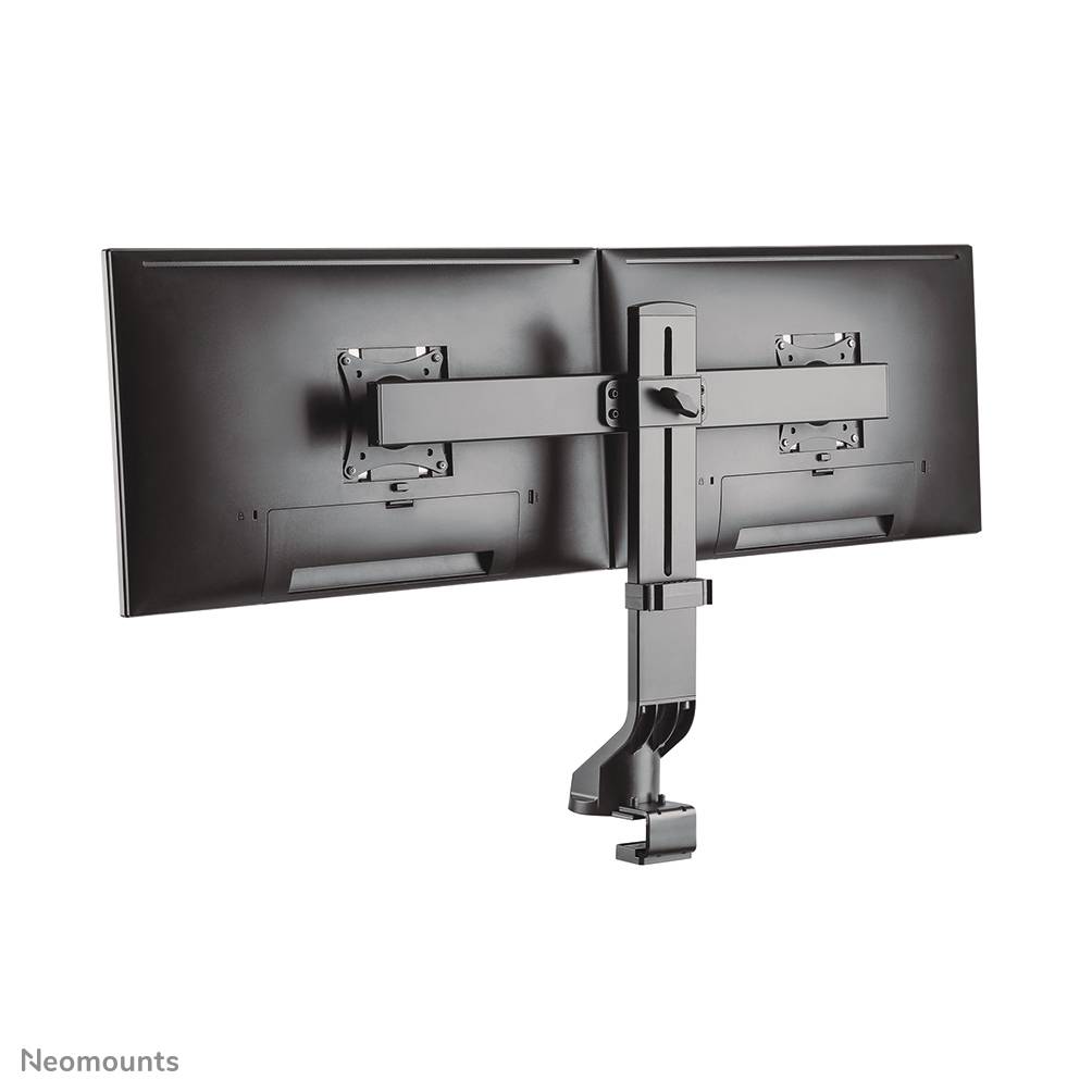 Rca Informatique - image du produit : DESK MOUNT DUAL 19-27IN BLACK CLAMP/GROMMET 75X75TO100X100