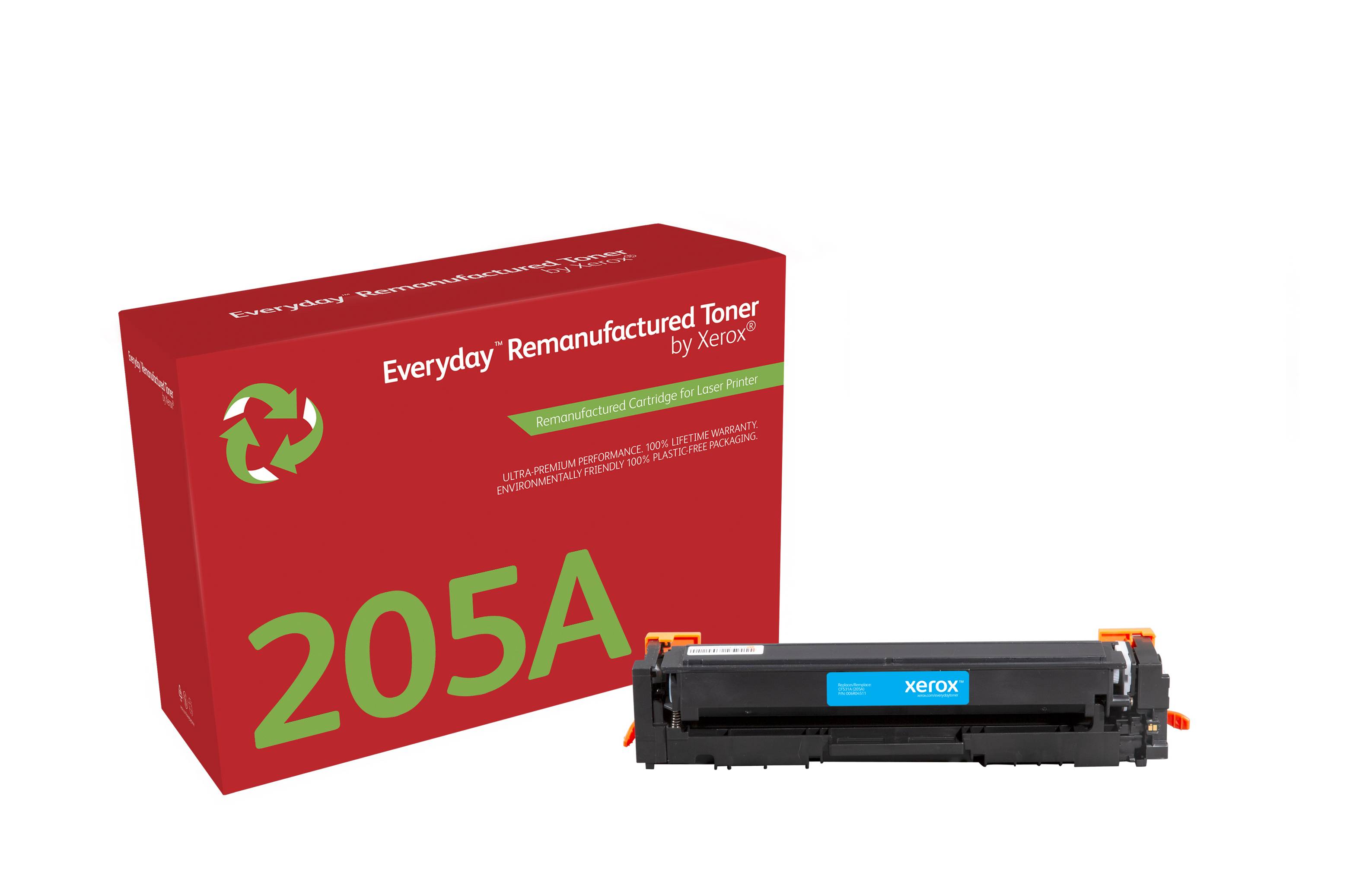 Rca Informatique - Image du produit : XEROX CYAN TONER CARTRIDGE EQUIVALENT TO HP 205A (CF531A) F