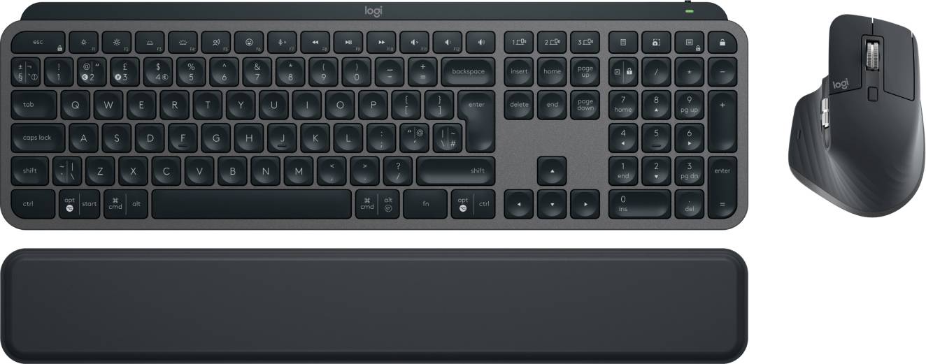 Rca Informatique - image du produit : MX KEYS S COMBO - GRAPHITE - UK - BT - N/A - INTNL-973