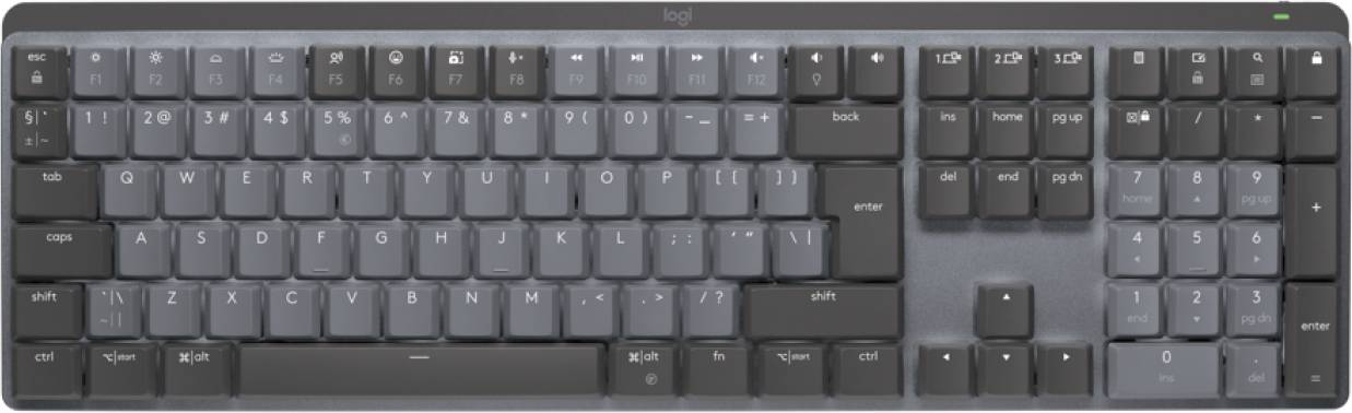 Rca Informatique - Image du produit : MX MECH. WRLS ILLUM. KEYBOARD GRAPHITE - US INTL - EMEA