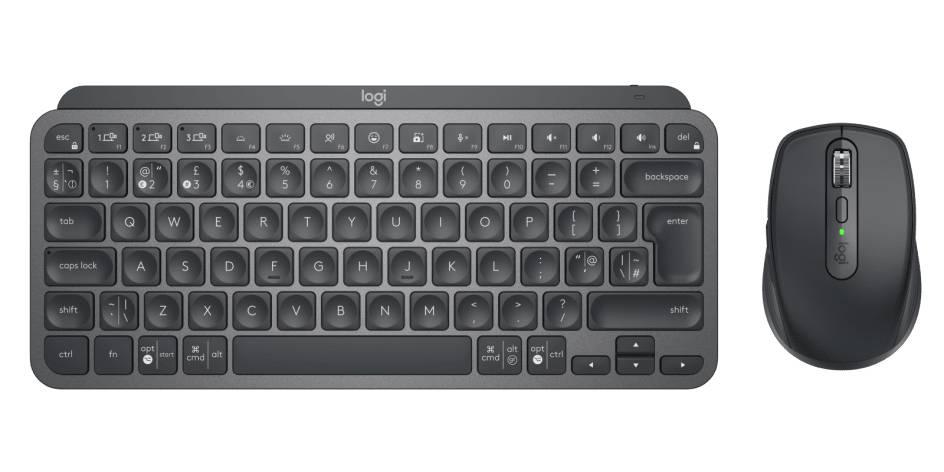 Rca Informatique - image du produit : MX KEYS MINI COMBO FOR BUSINESS - GRAPHITE - UK - INTNL