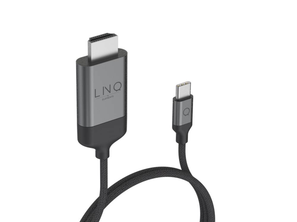 Rca Informatique - image du produit : USB-C TO HDMI 4K 2M CABLE LINQ - GREY