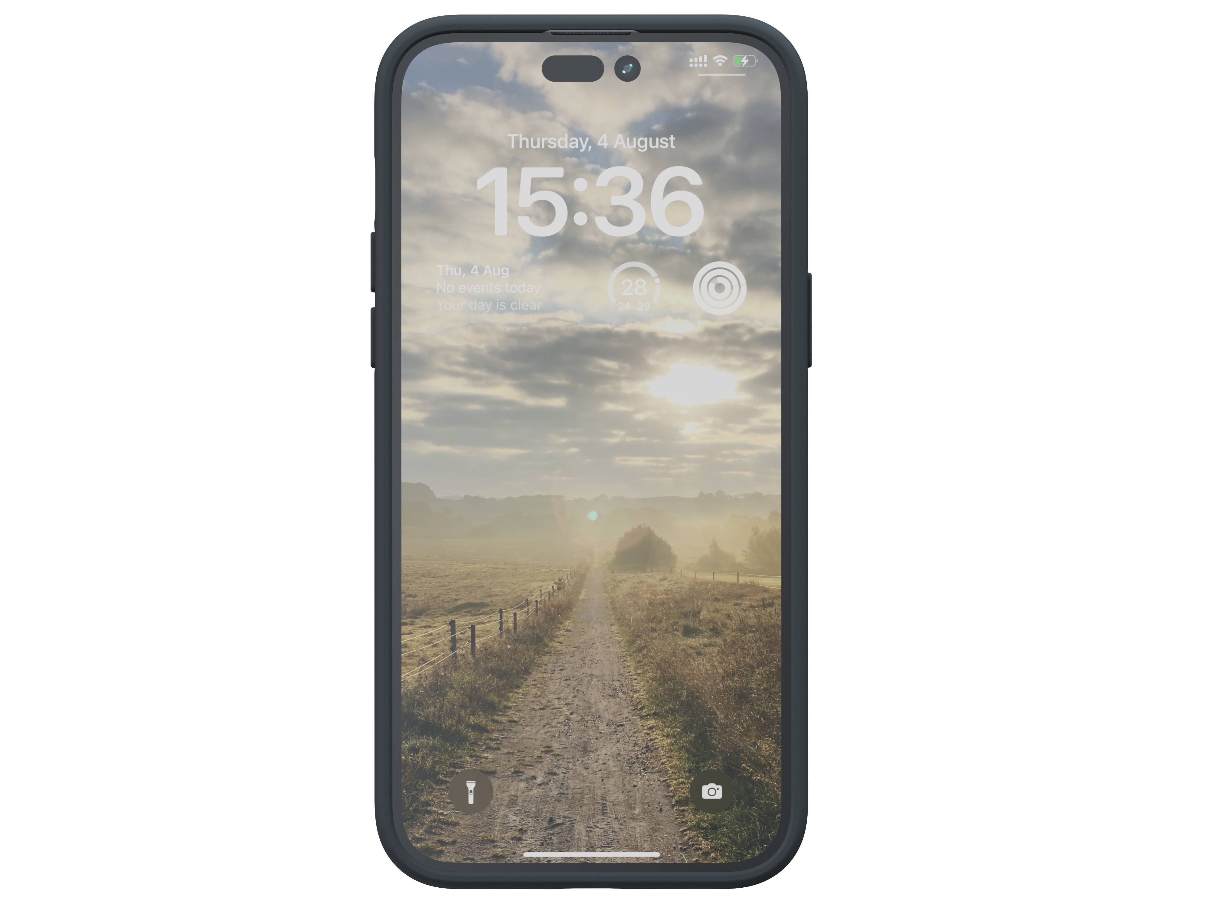 Rca Informatique - image du produit : NJORD SUEDE COMFORT+ CASE FOR IPHONE 14 PRO MAX BLACK