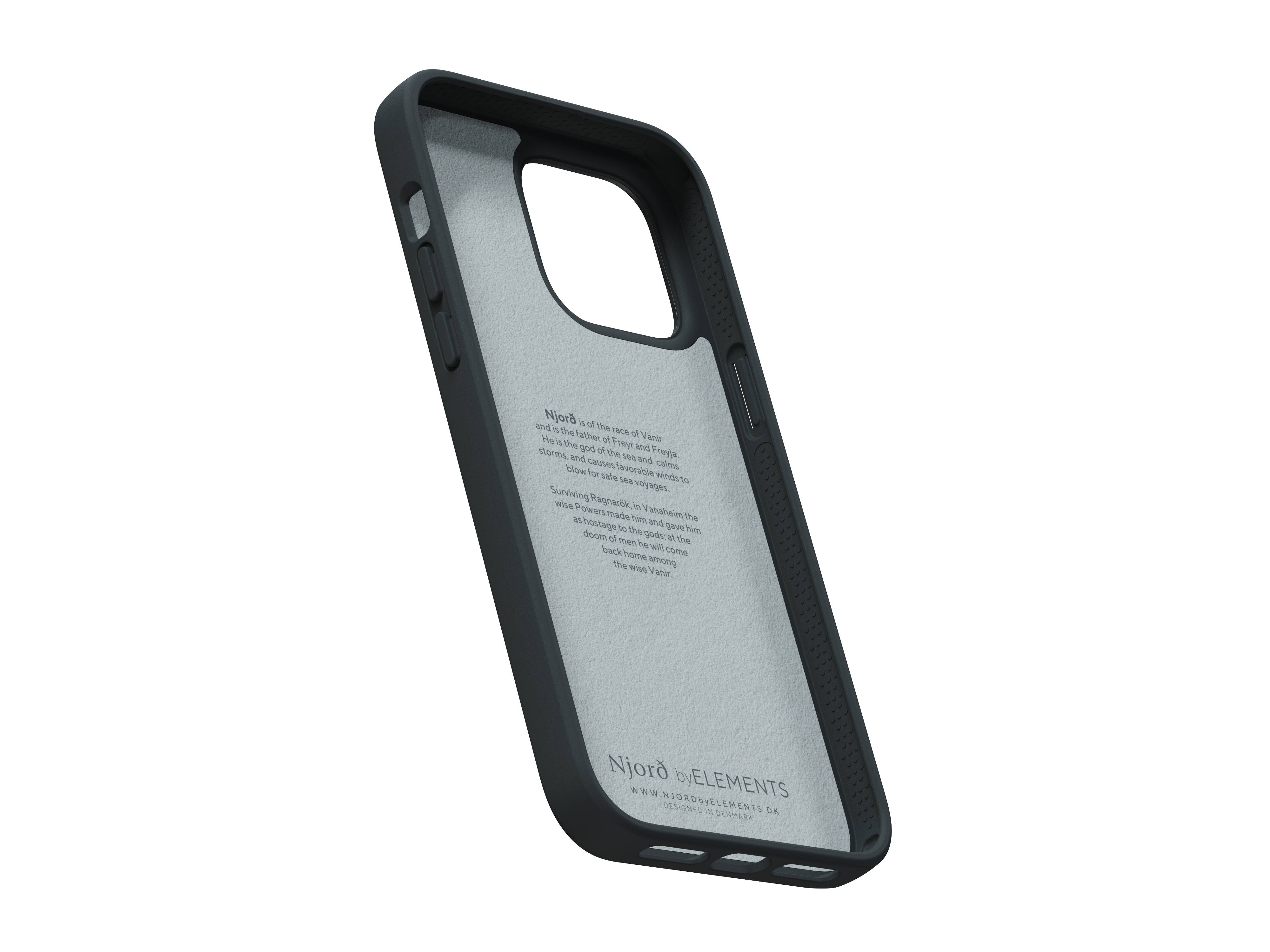 Rca Informatique - image du produit : NJORD SUEDE COMFORT+ CASE FOR IPHONE 14 PRO MAX BLACK