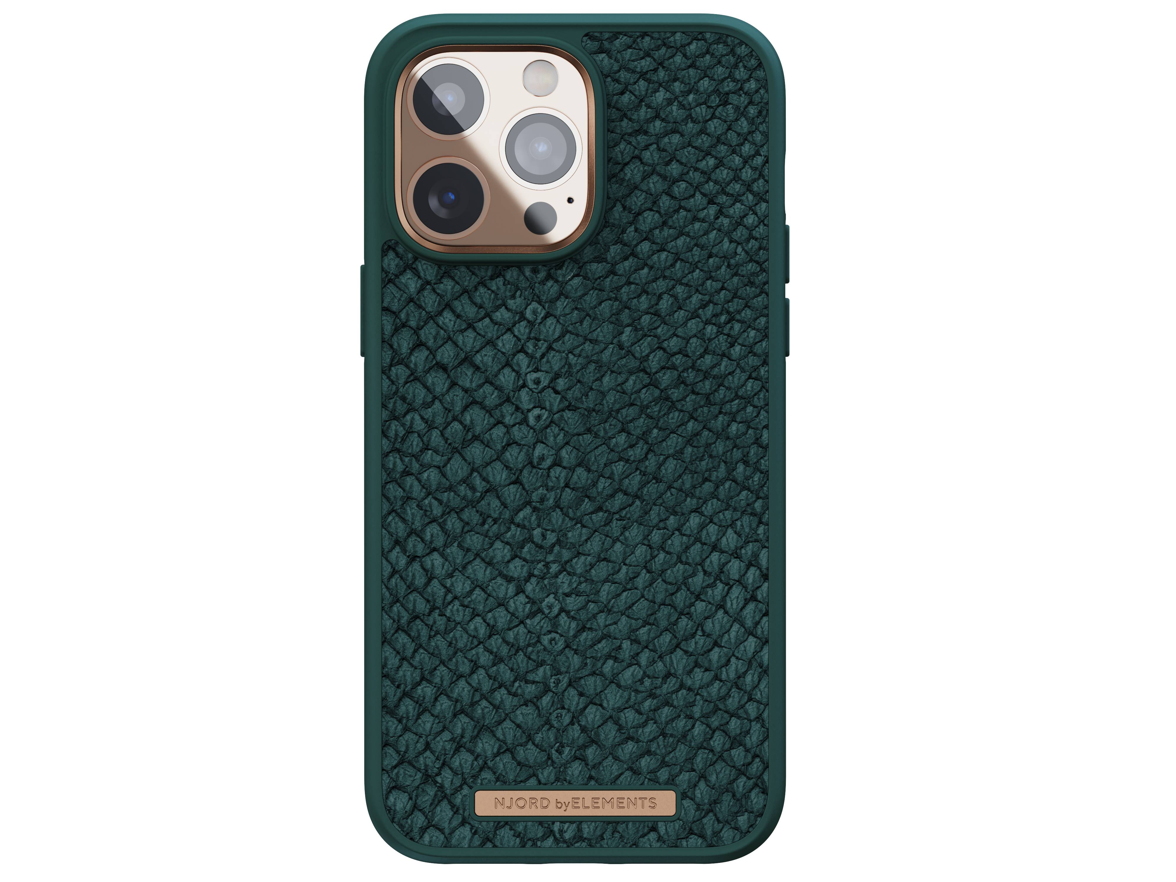 Rca Informatique - image du produit : NJORD SALMON LEATHER MAGSAFE CASE FOR IPHONE 14 PRO MAX GREEN