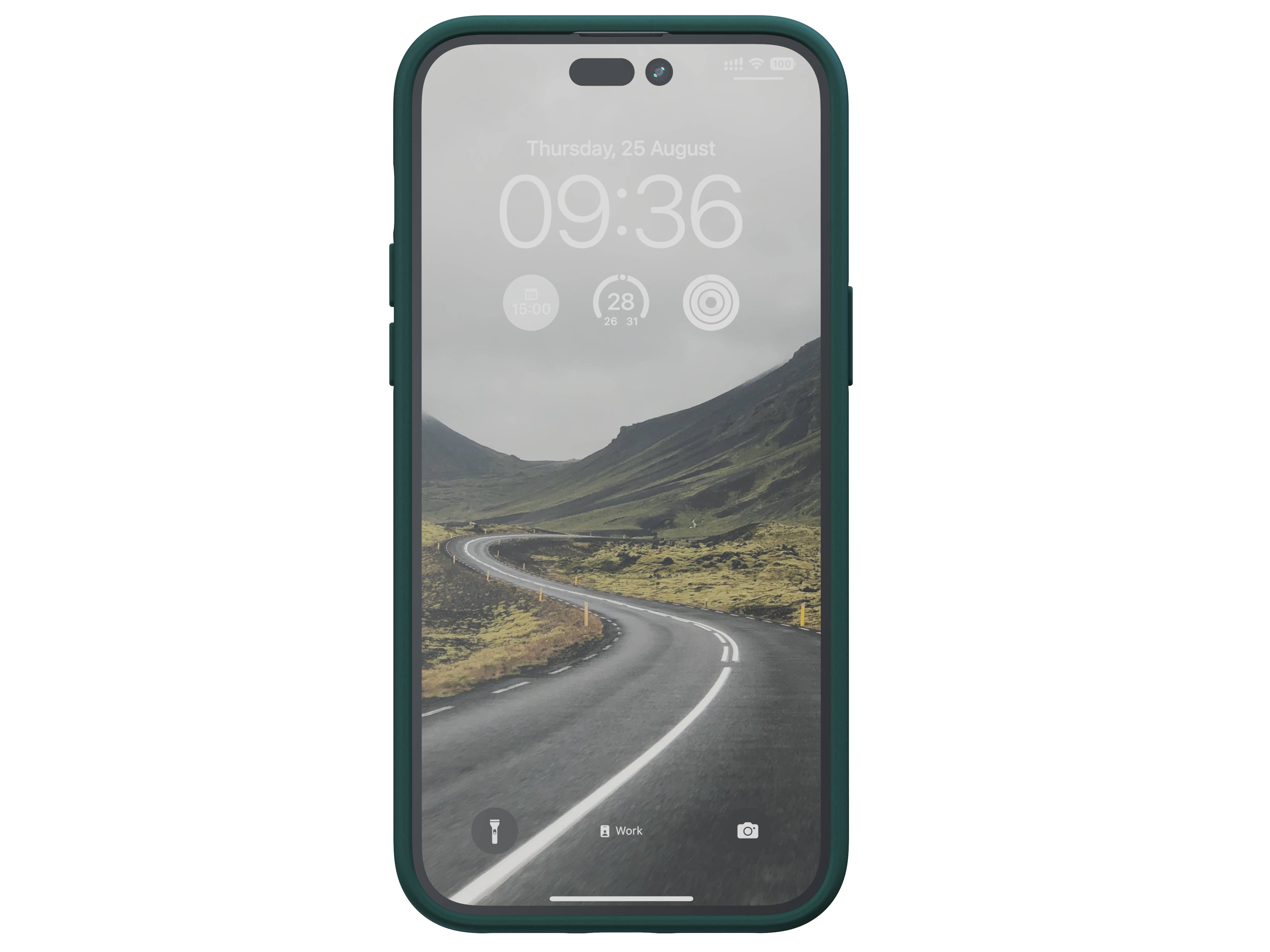 Rca Informatique - image du produit : NJORD SALMON LEATHER MAGSAFE CASE FOR IPHONE 14 PRO MAX GREEN