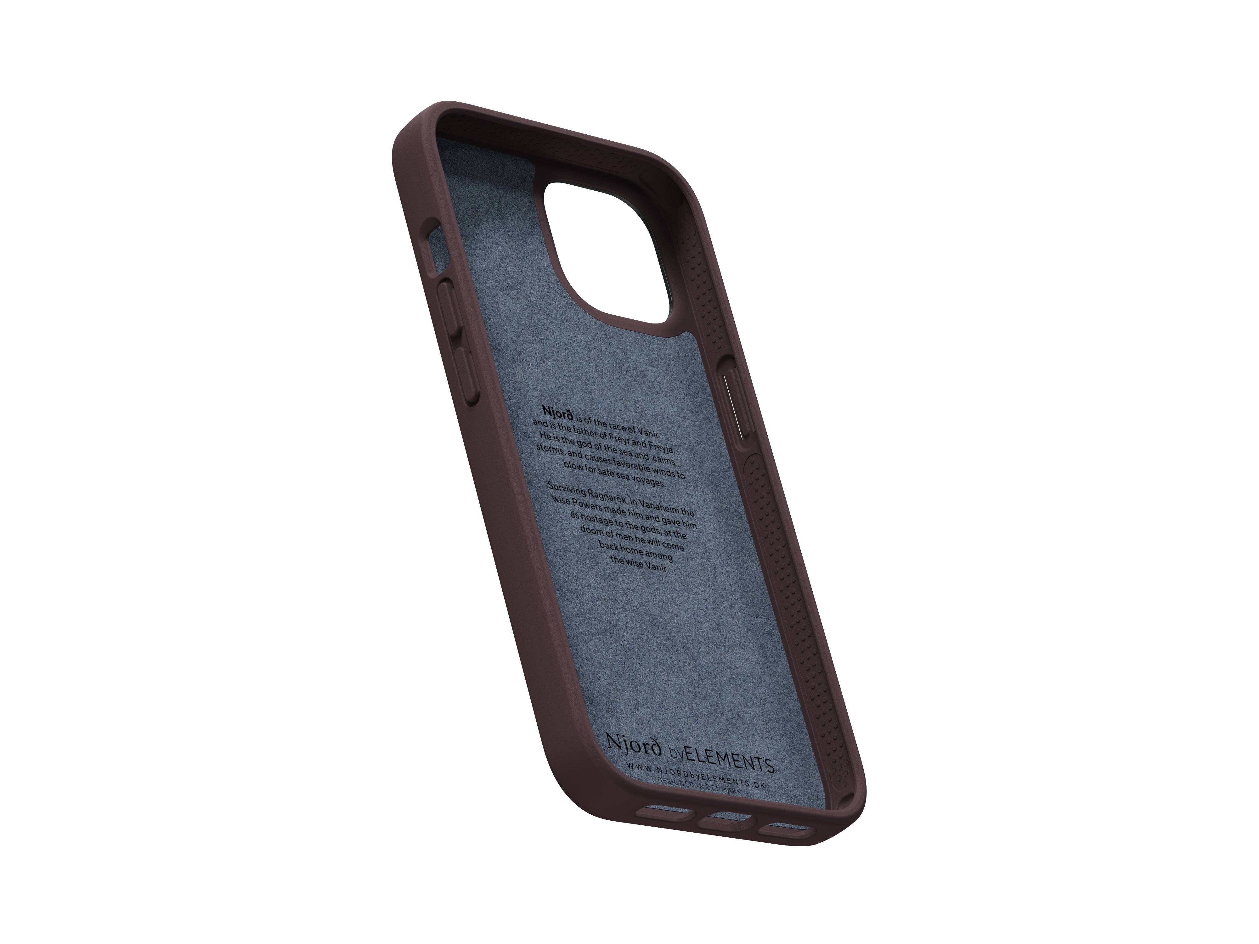 Rca Informatique - image du produit : NJORD GENUINE LEATHER CASE IPHONE 14 BROWN