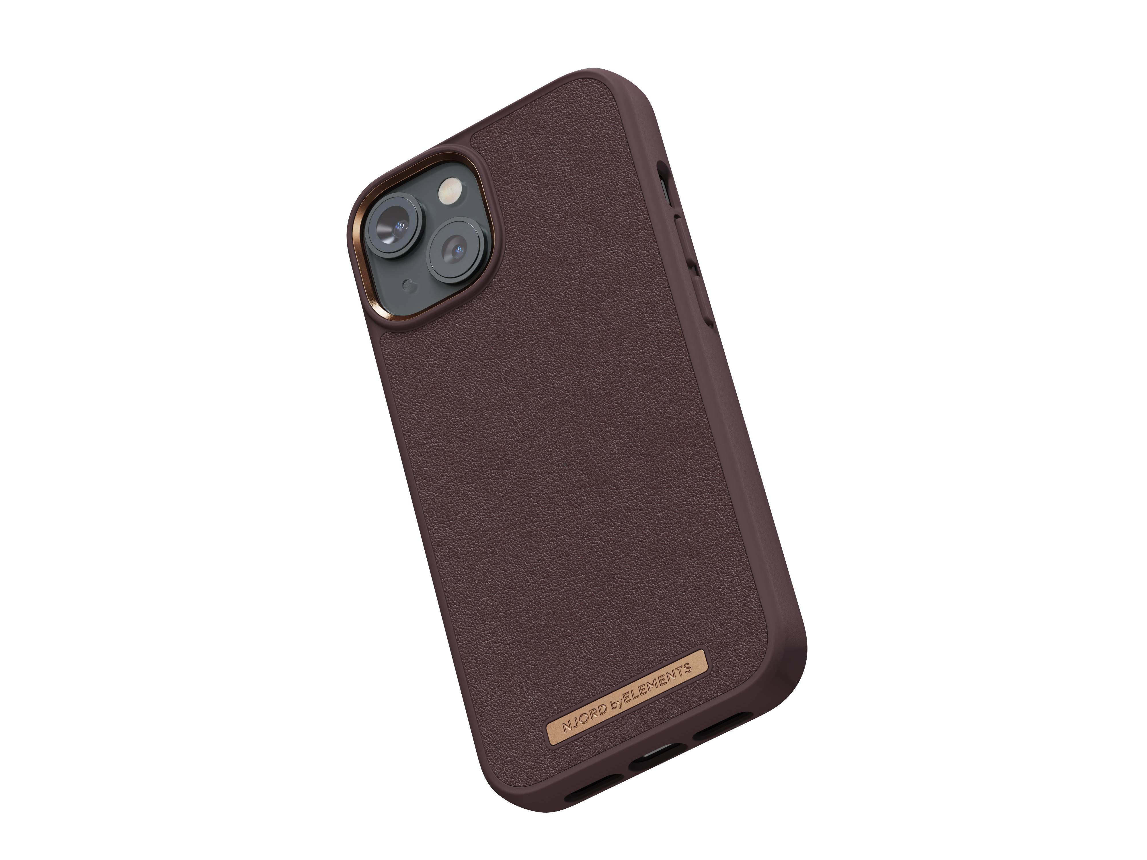 Rca Informatique - image du produit : NJORD GENUINE LEATHER CASE IPHONE 14 BROWN