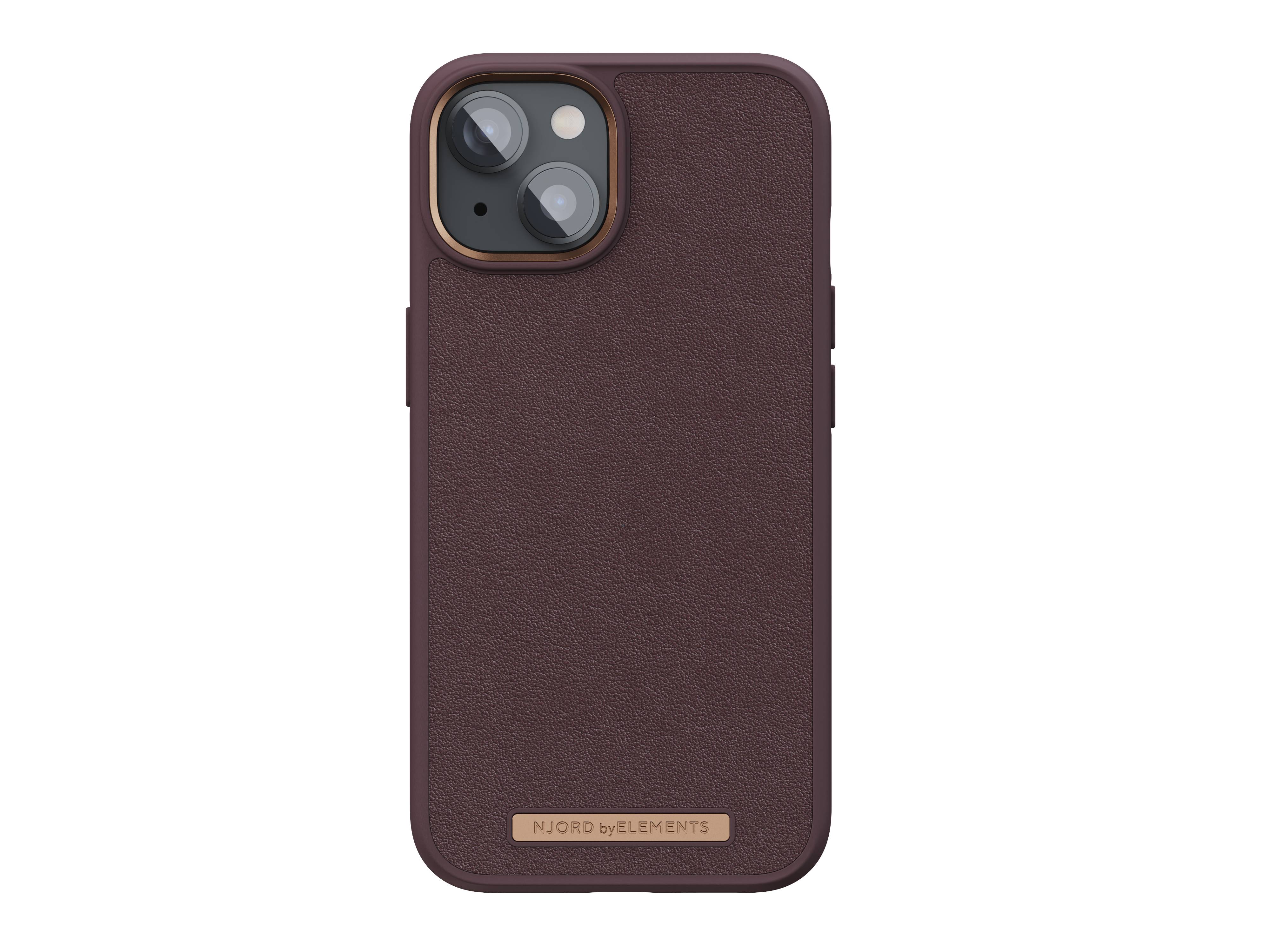 Rca Informatique - image du produit : NJORD GENUINE LEATHER CASE IPHONE 14 BROWN