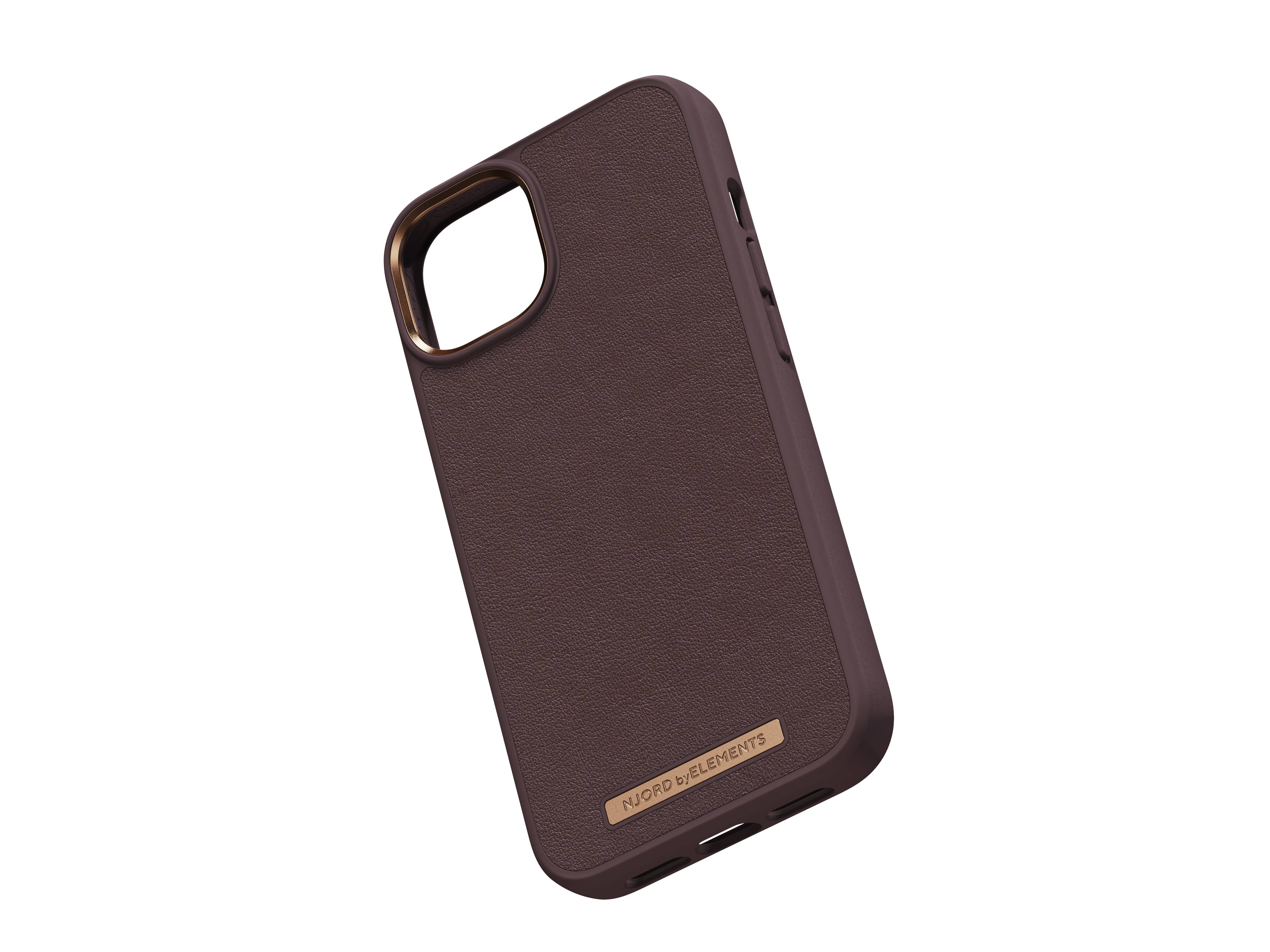 Rca Informatique - image du produit : NJORD GENUINE LEATHER CASE IPHONE 14 BROWN