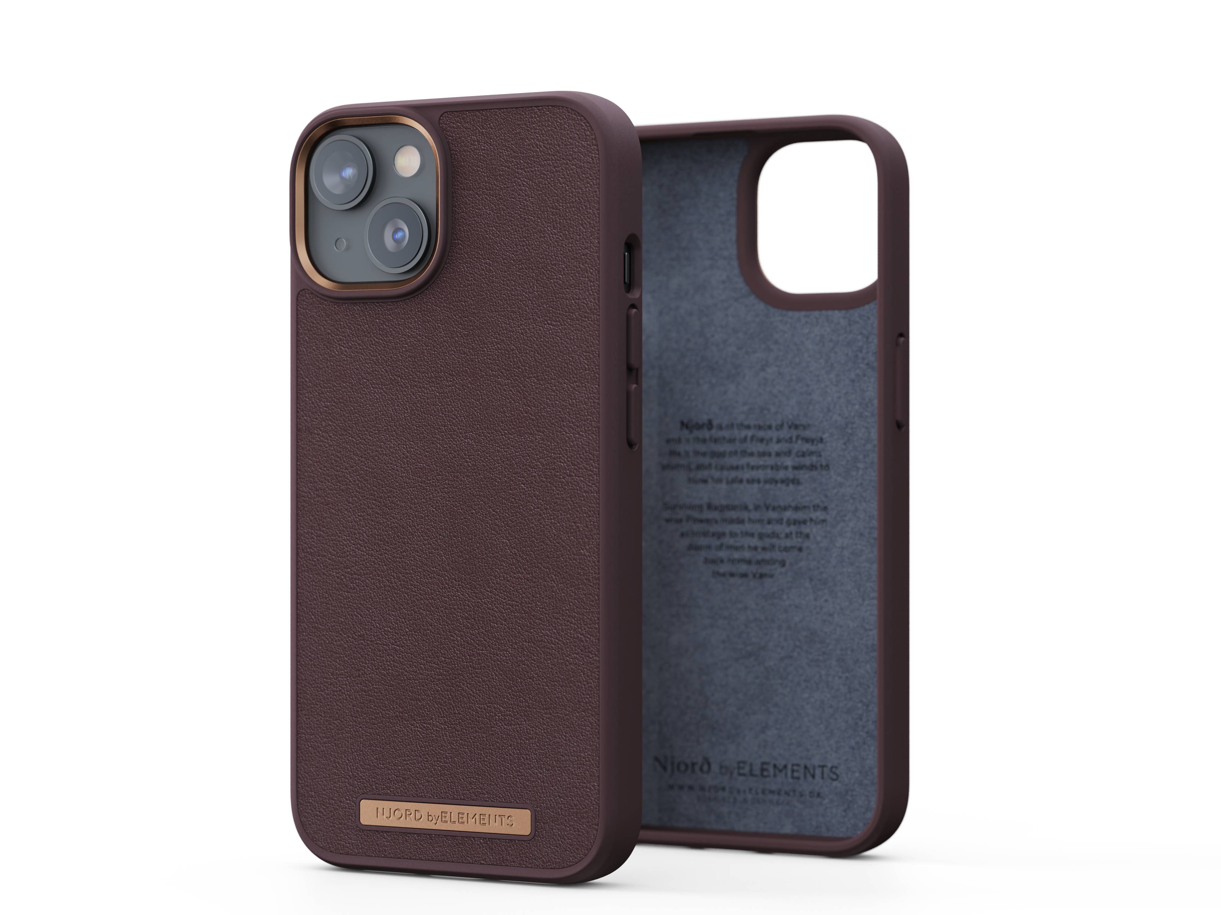 Rca Informatique - image du produit : NJORD GENUINE LEATHER CASE IPHONE 14 BROWN