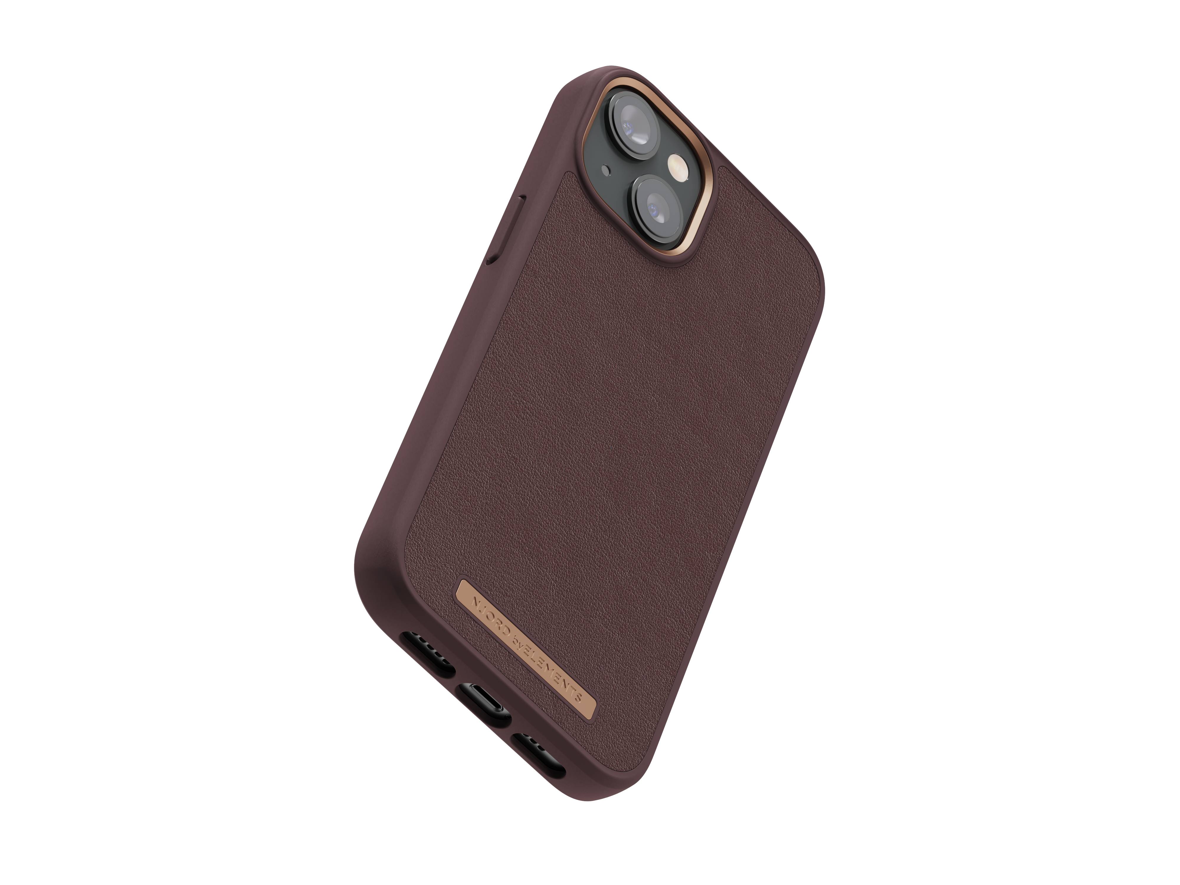 Rca Informatique - image du produit : NJORD GENUINE LEATHER CASE IPHONE 14 BROWN