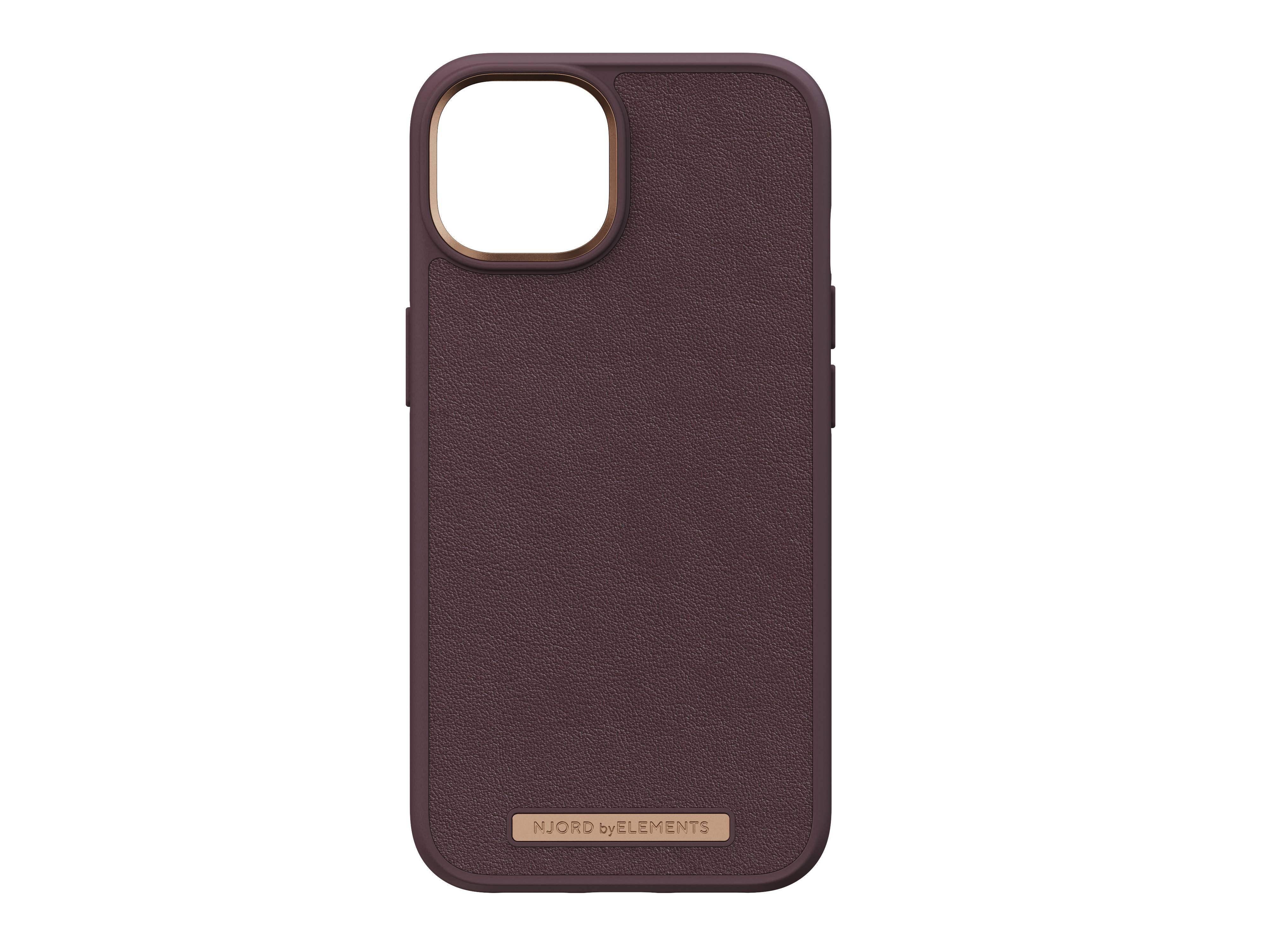 Rca Informatique - image du produit : NJORD GENUINE LEATHER CASE IPHONE 14 BROWN