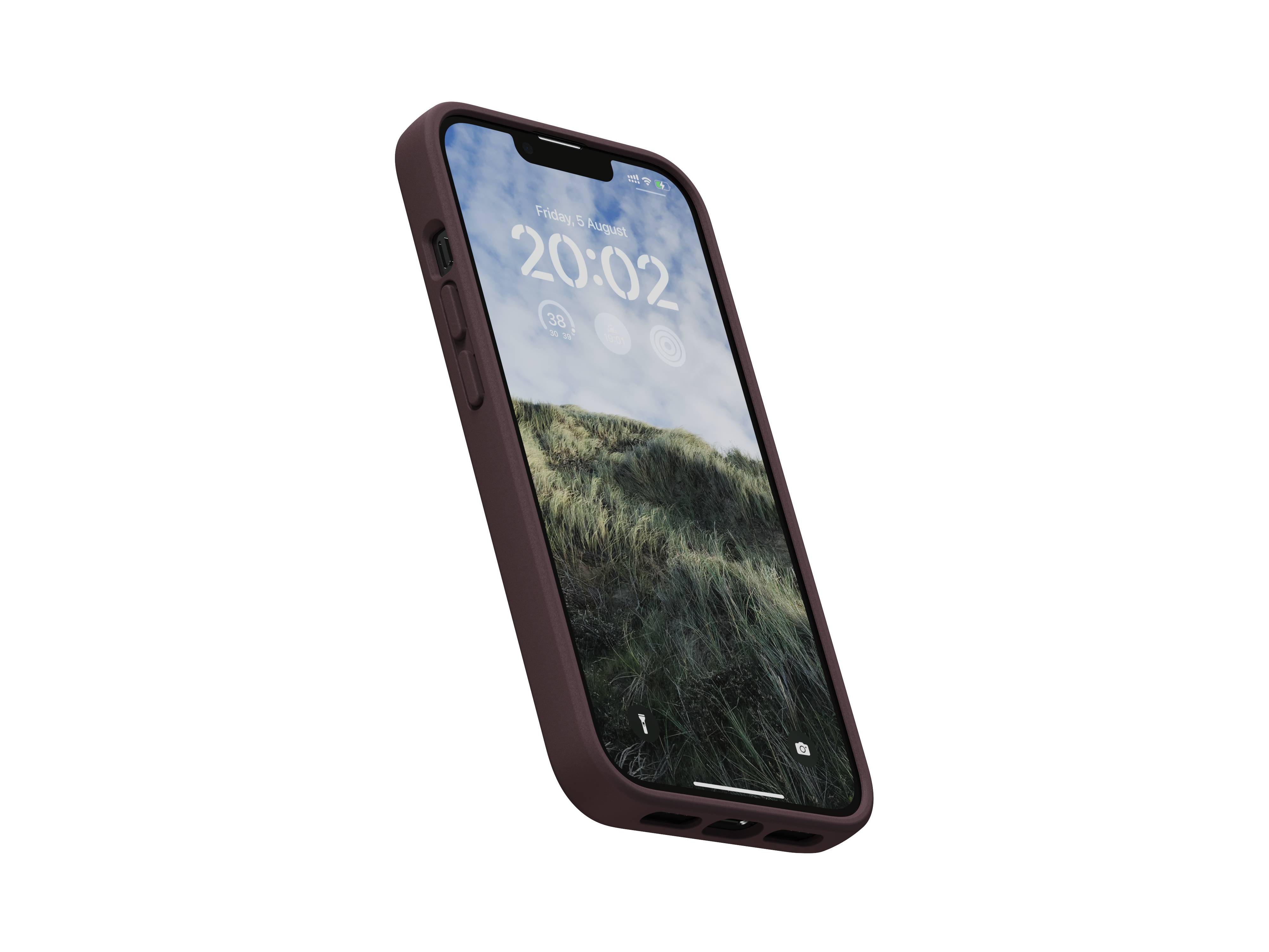 Rca Informatique - image du produit : NJORD GENUINE LEATHER CASE IPHONE 14 BROWN