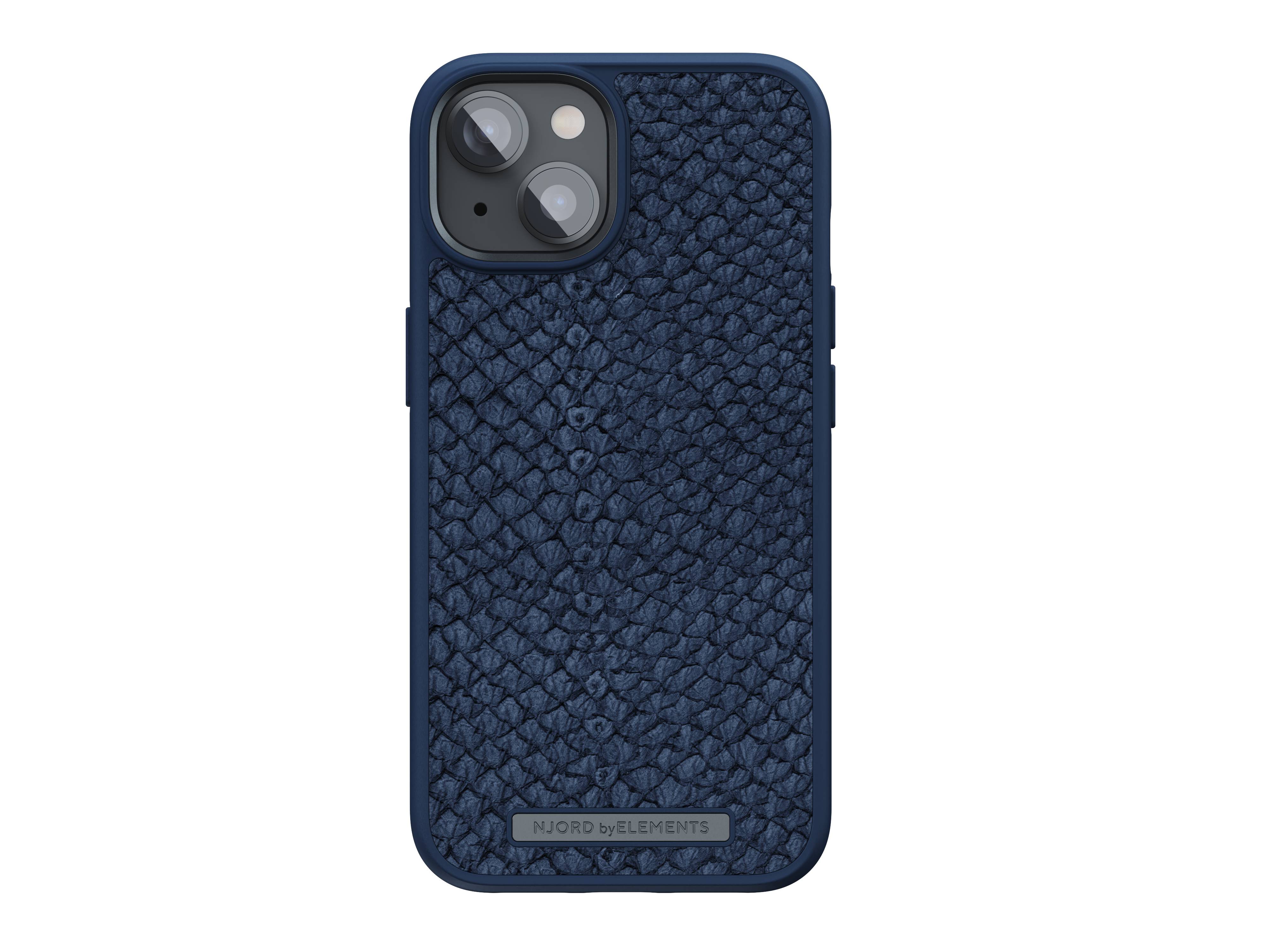 Rca Informatique - image du produit : NJORD SALMON LEATHER MAGSAFE CASE FOR IPHONE 14 BLUE