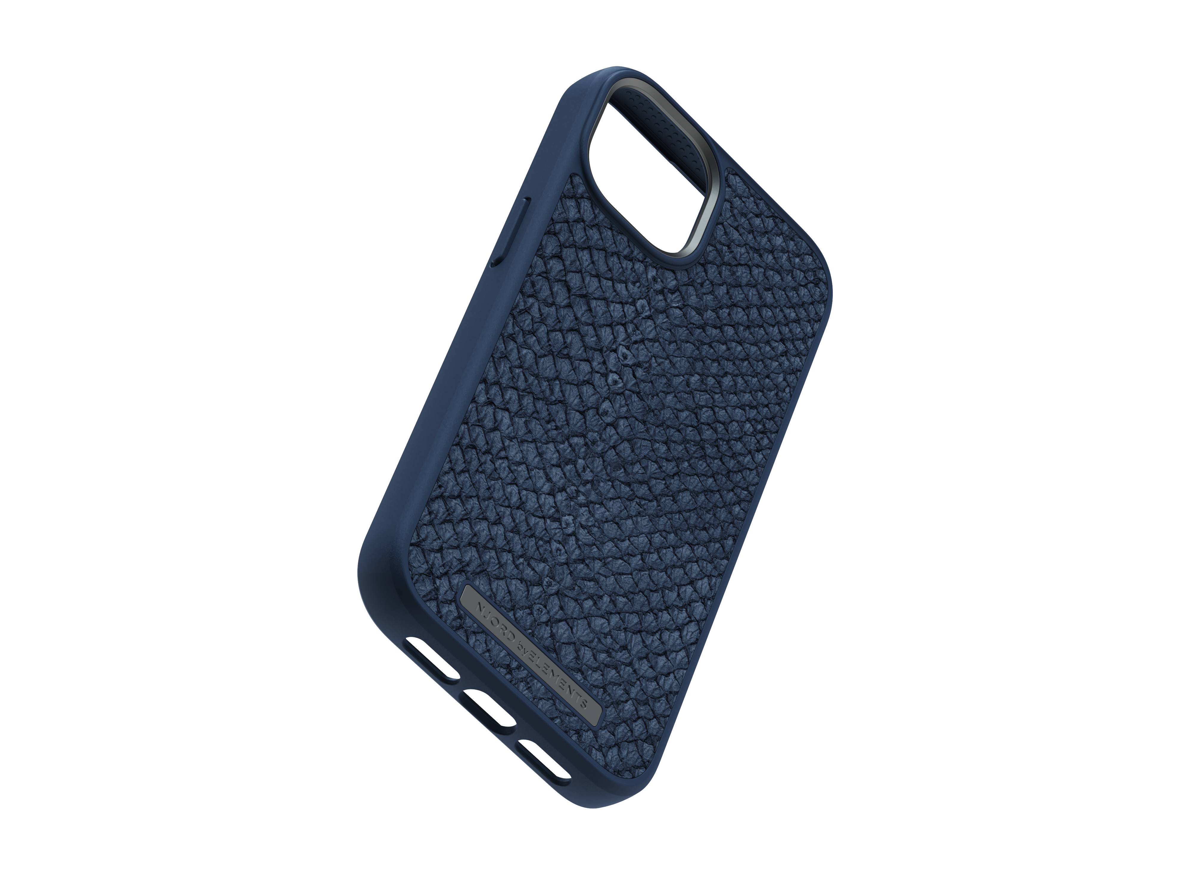 Rca Informatique - image du produit : NJORD SALMON LEATHER MAGSAFE CASE FOR IPHONE 14 BLUE