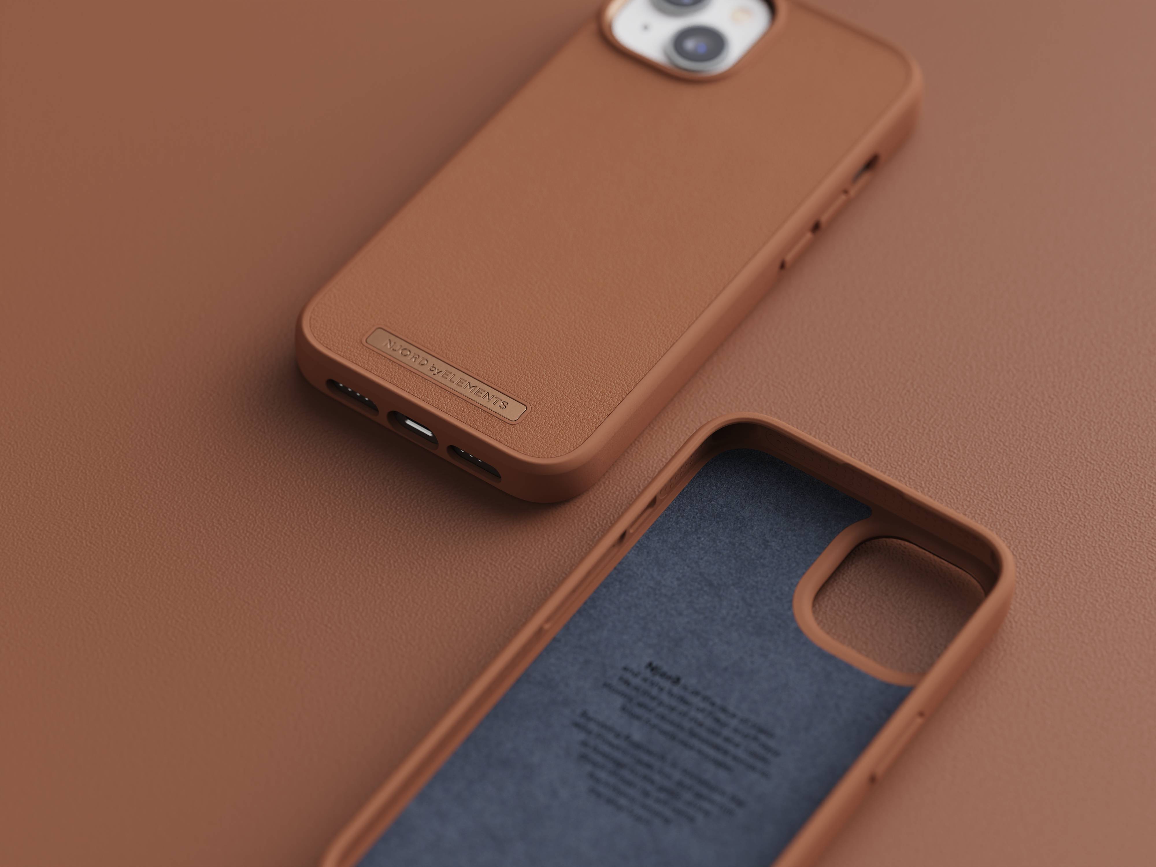 Rca Informatique - image du produit : NJORD GENUINE LEATHER CASE IPHONE 14 COGNAC