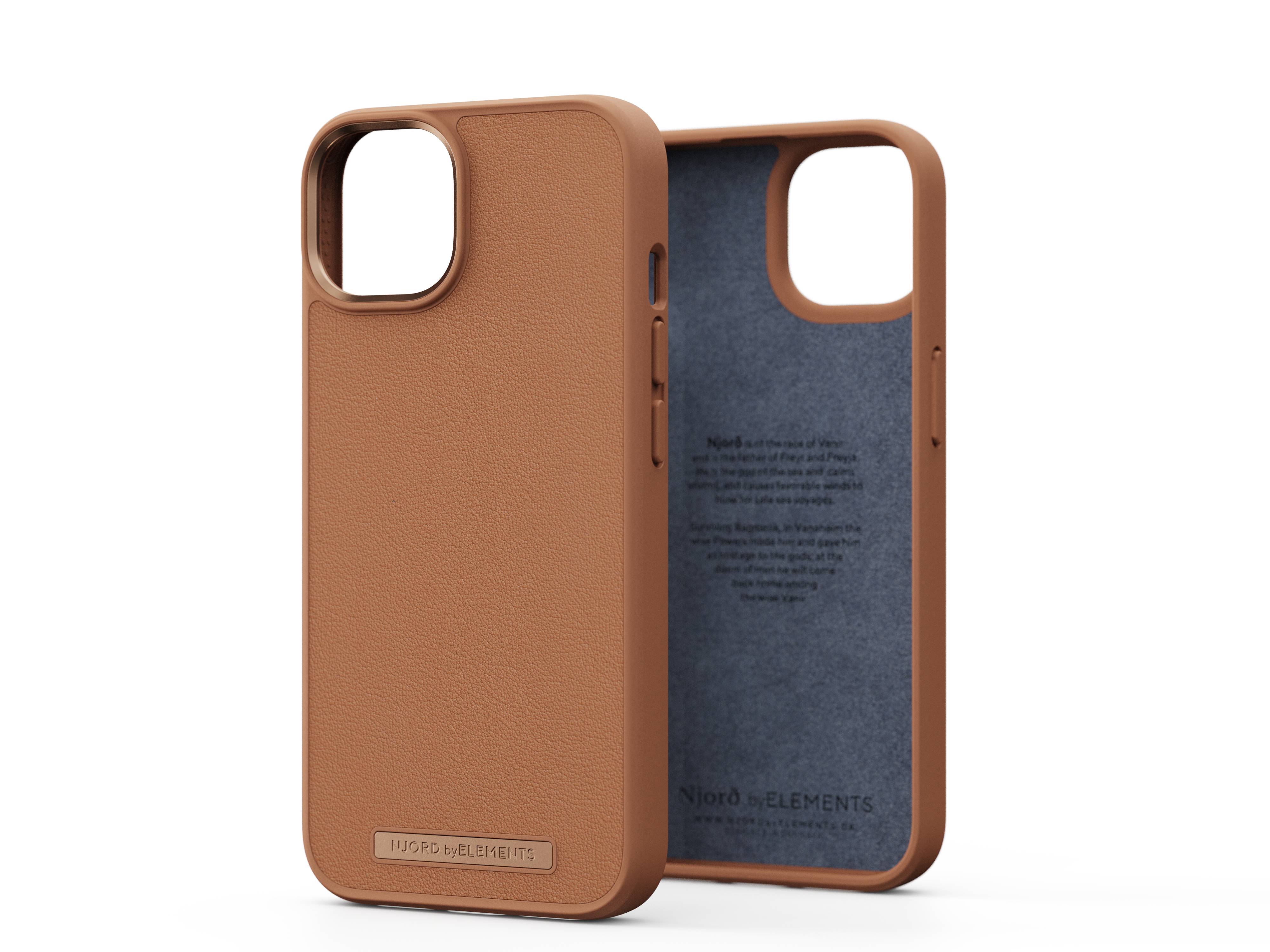 Rca Informatique - Image du produit : NJORD GENUINE LEATHER CASE IPHONE 14 COGNAC