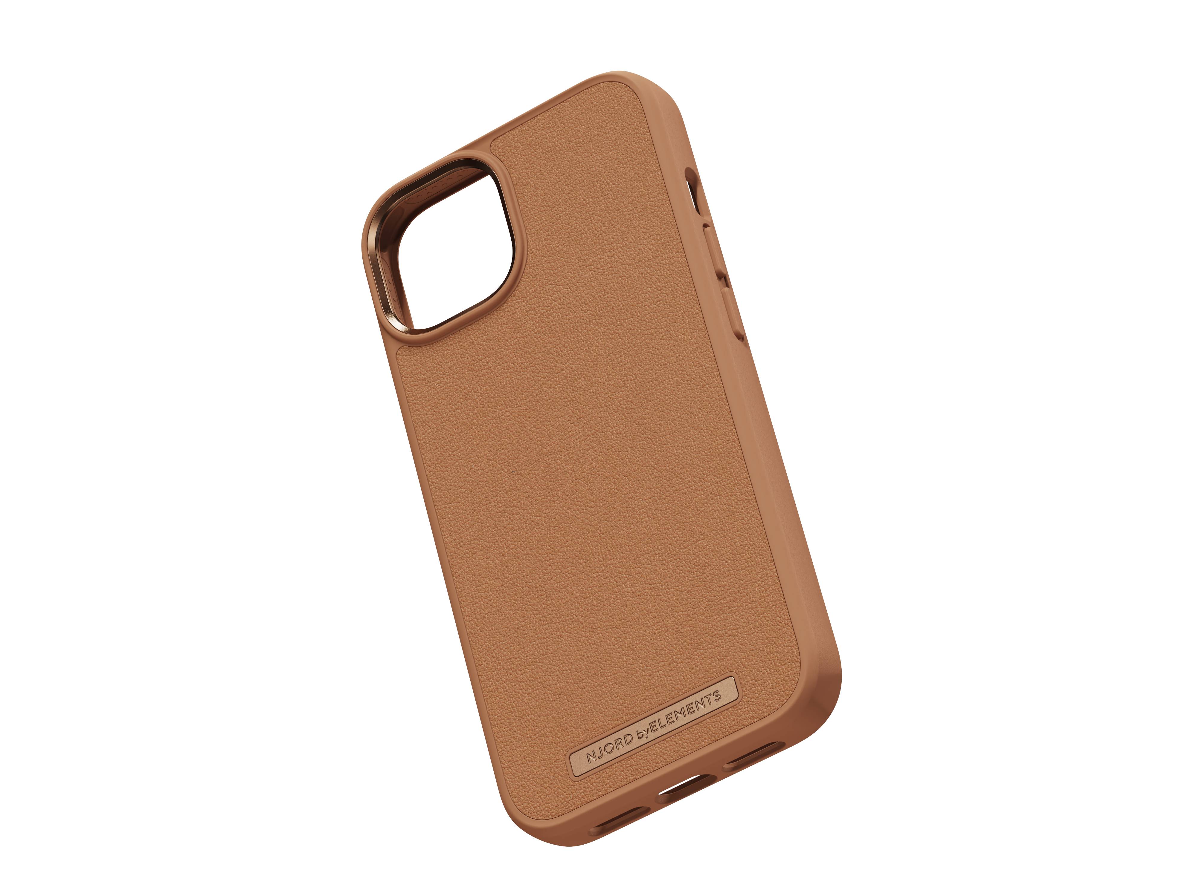 Rca Informatique - image du produit : NJORD GENUINE LEATHER CASE IPHONE 14 COGNAC