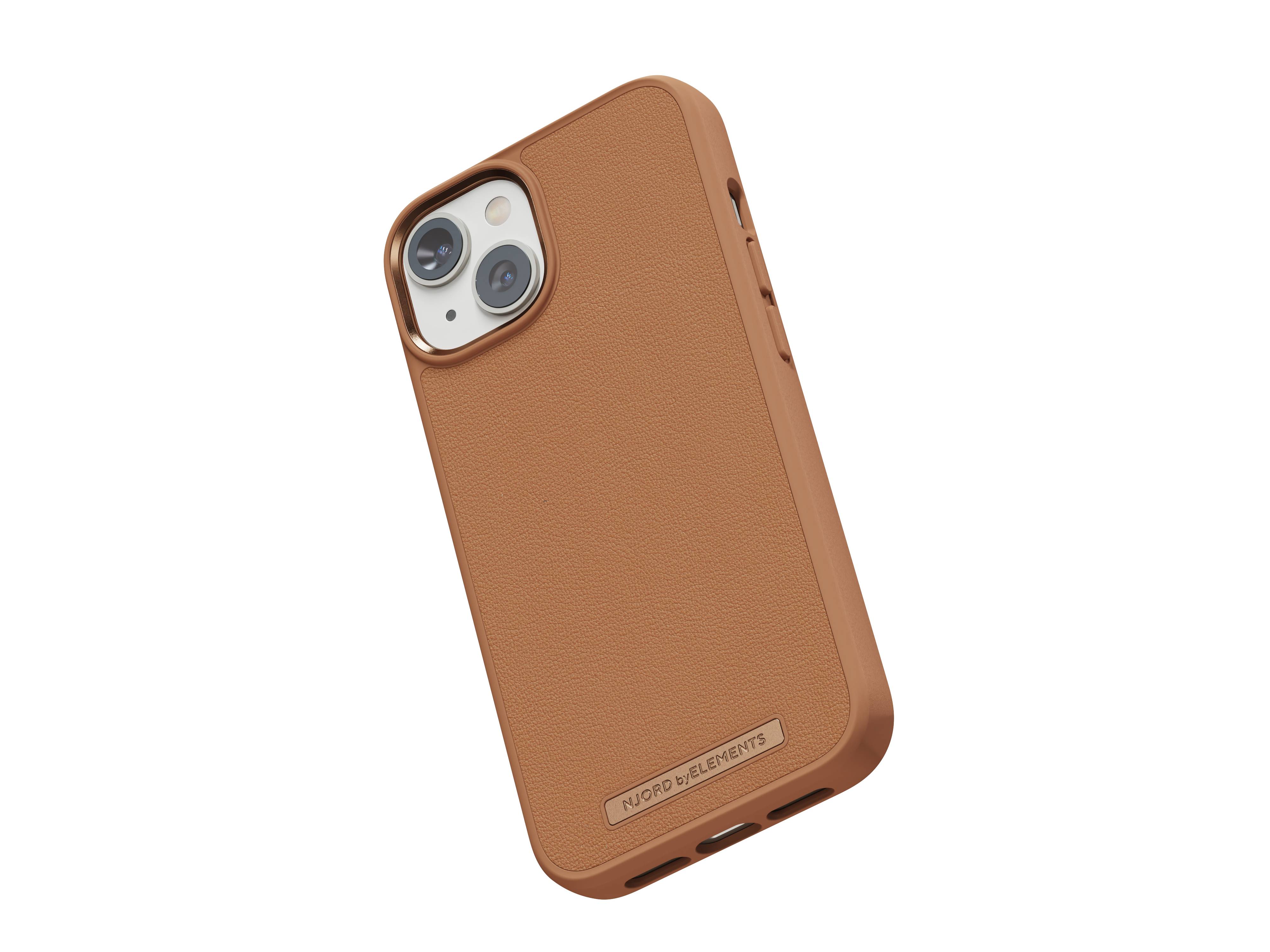 Rca Informatique - image du produit : NJORD GENUINE LEATHER CASE IPHONE 14 COGNAC