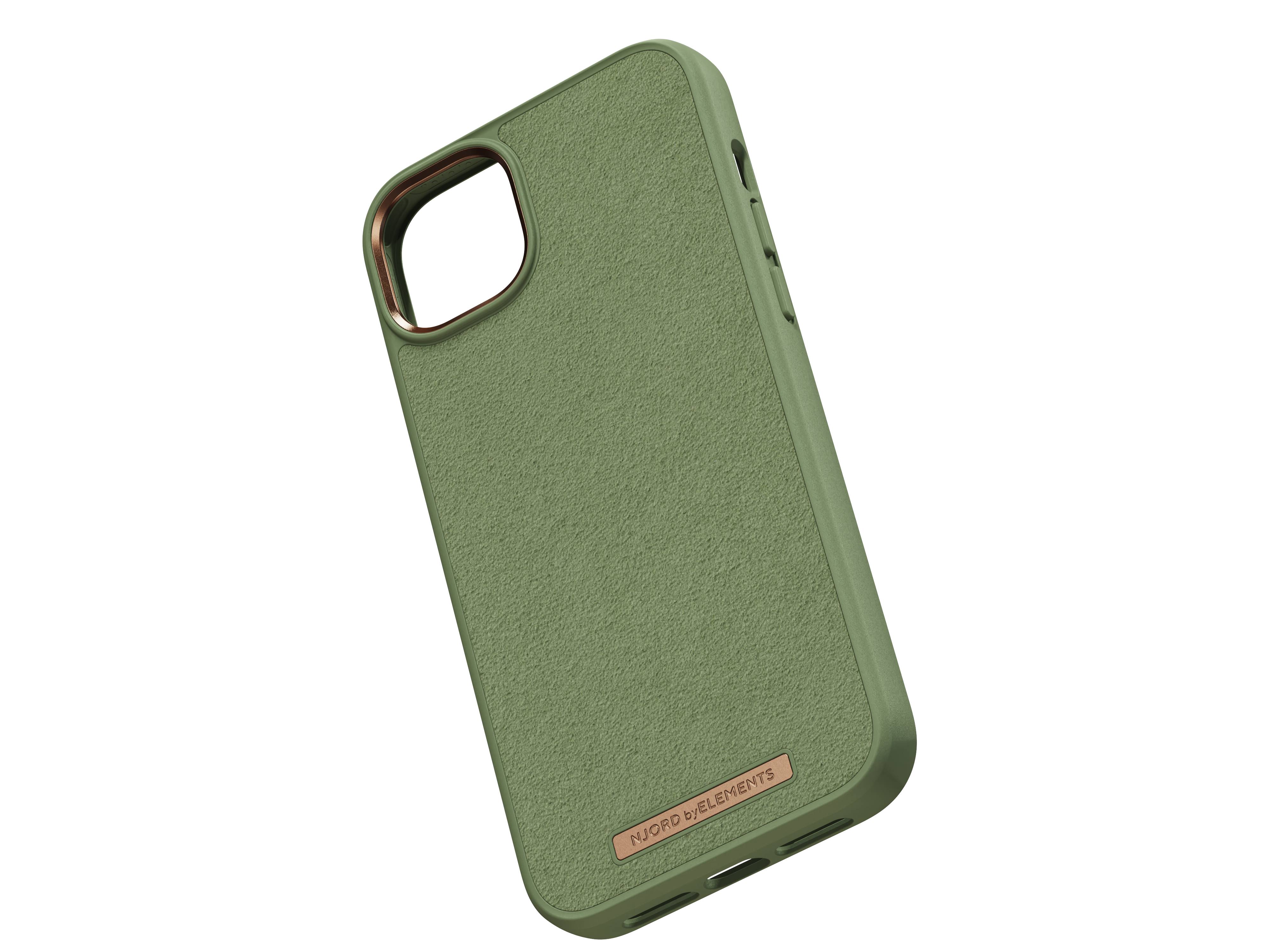 Rca Informatique - image du produit : IPHONE 14 PLUS CASE NJORD SUEDE GREEN